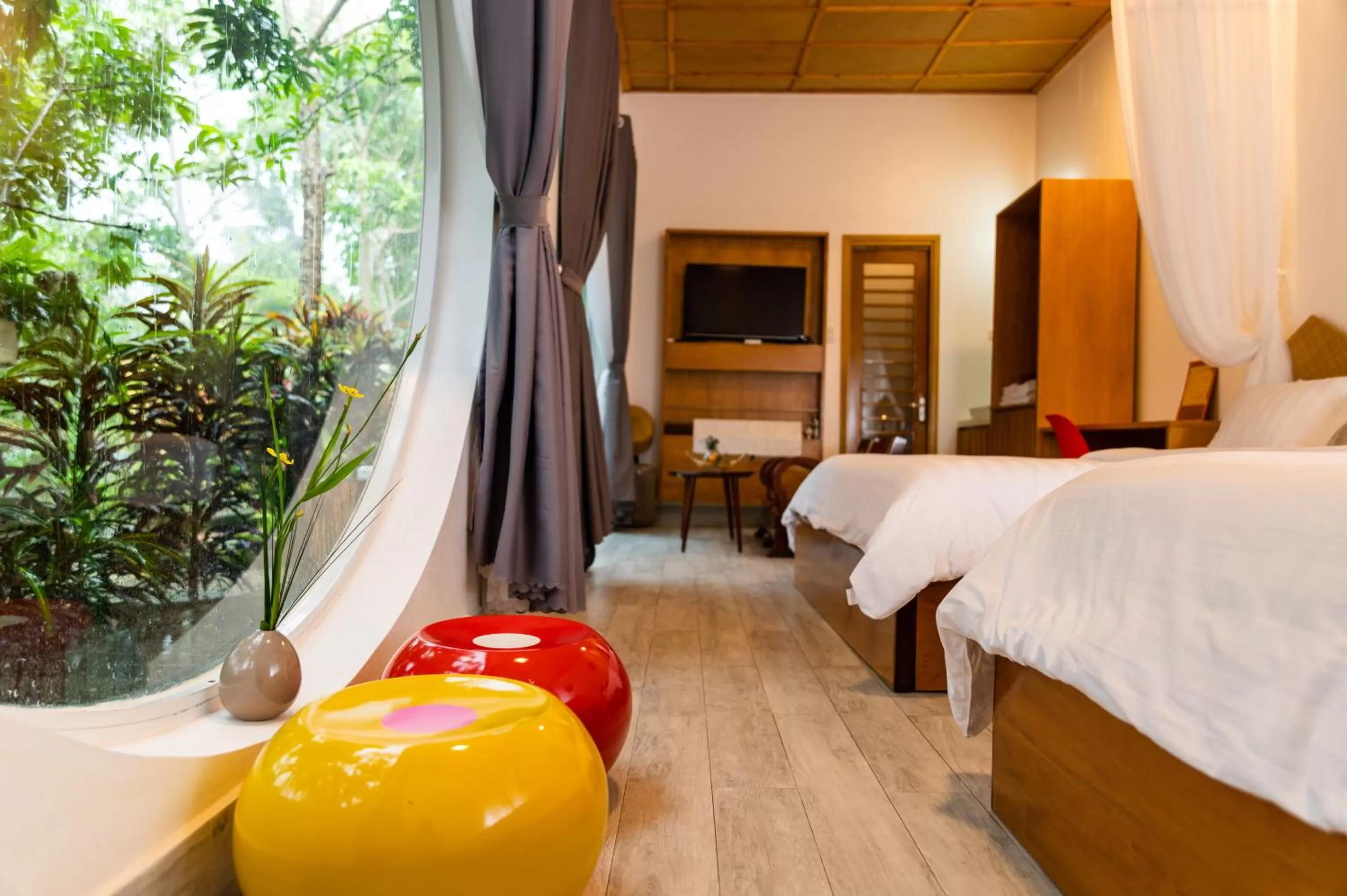 Bed in Binh Minh Eco Lodge
