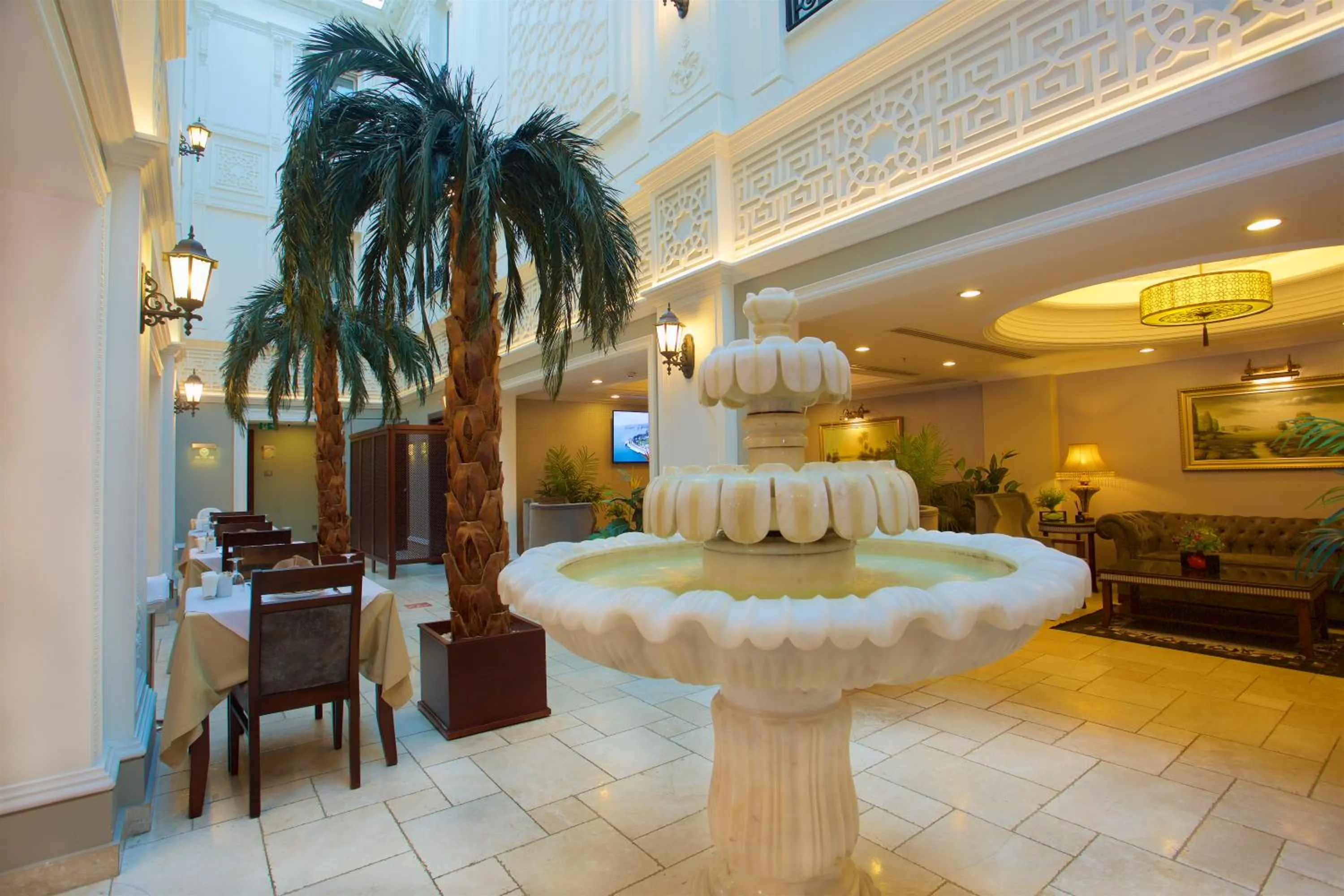 Seating area in Emporium Hotel