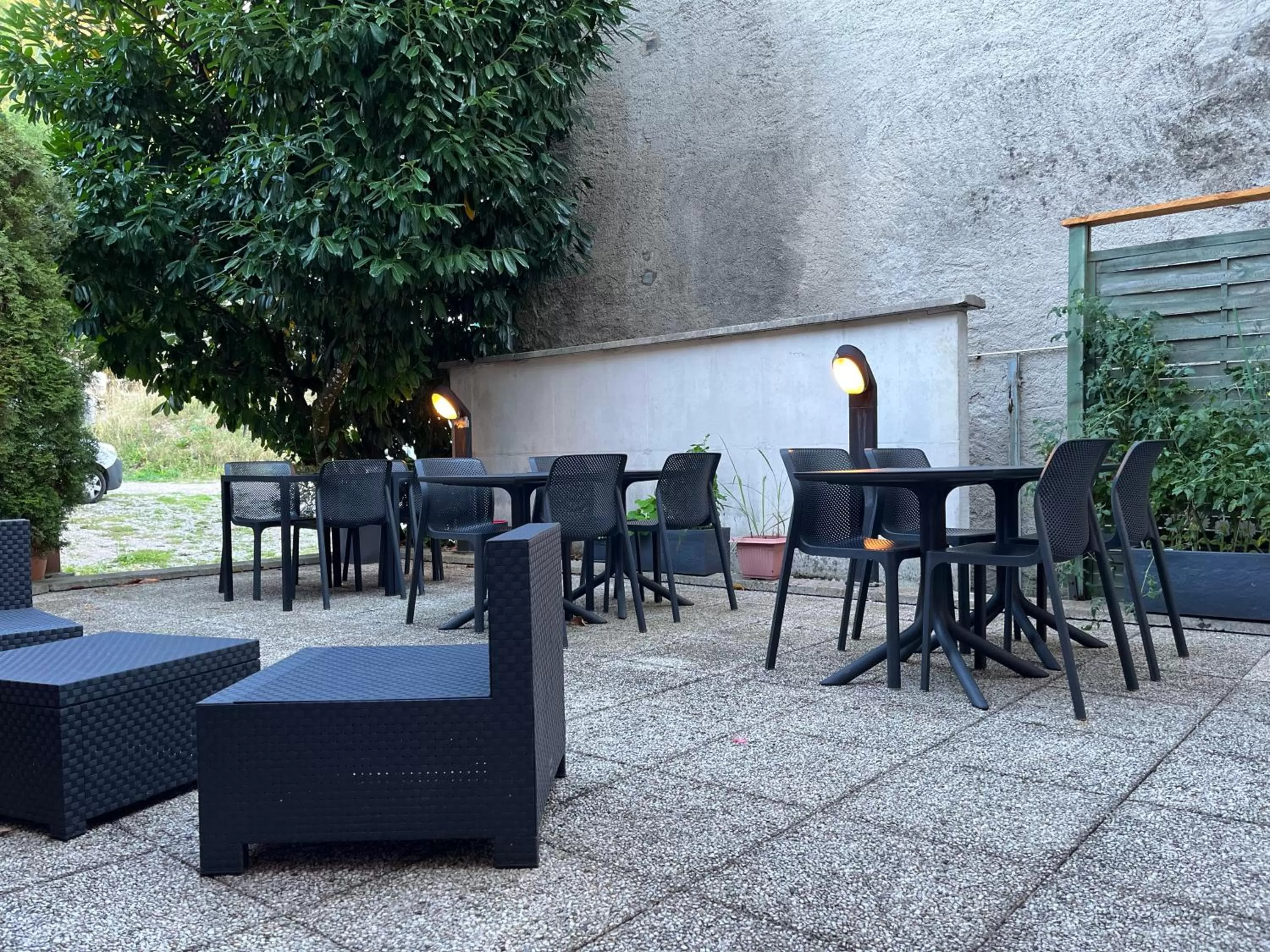 Balcony/Terrace in Hôtel Le Lacuzon