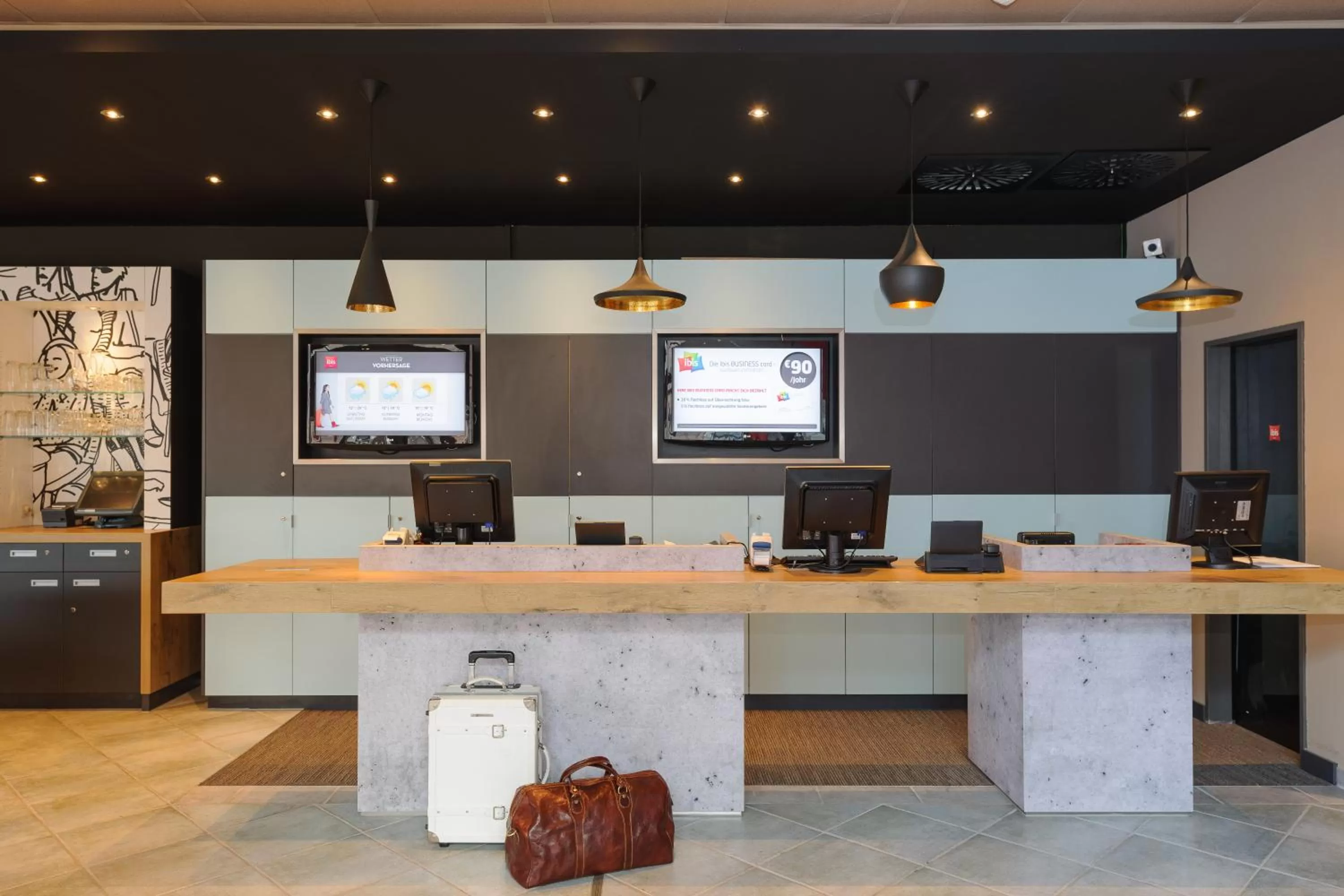 Lobby or reception in ibis Luebeck City