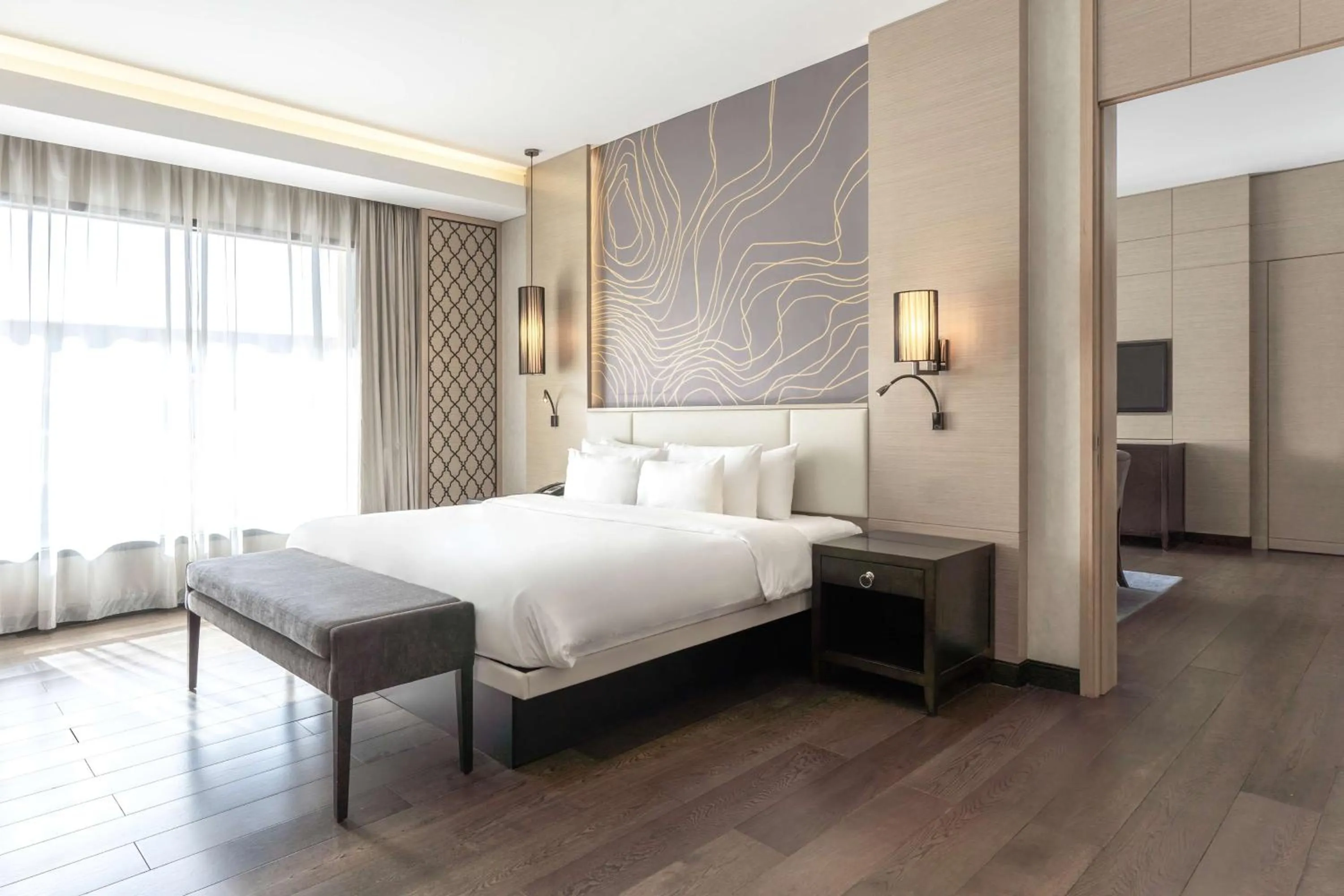 Bedroom, Bed in Radisson Collection Muscat, Hormuz Grand
