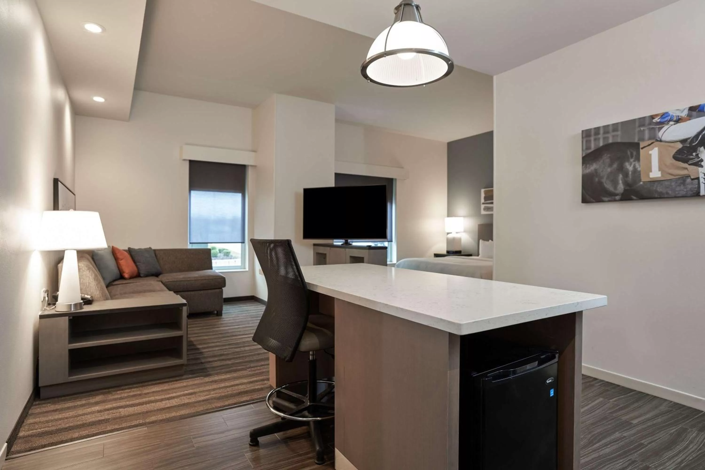 Photo of the whole room in Hyatt House Louisville East