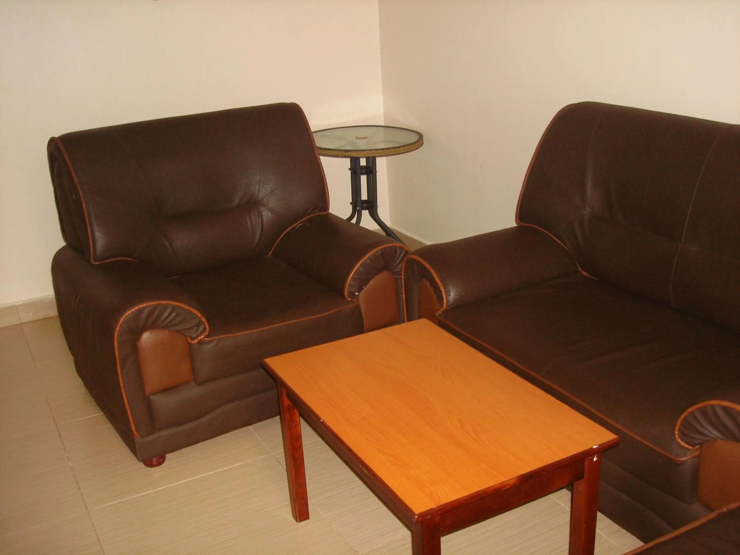 Seating area in Acholi Inn