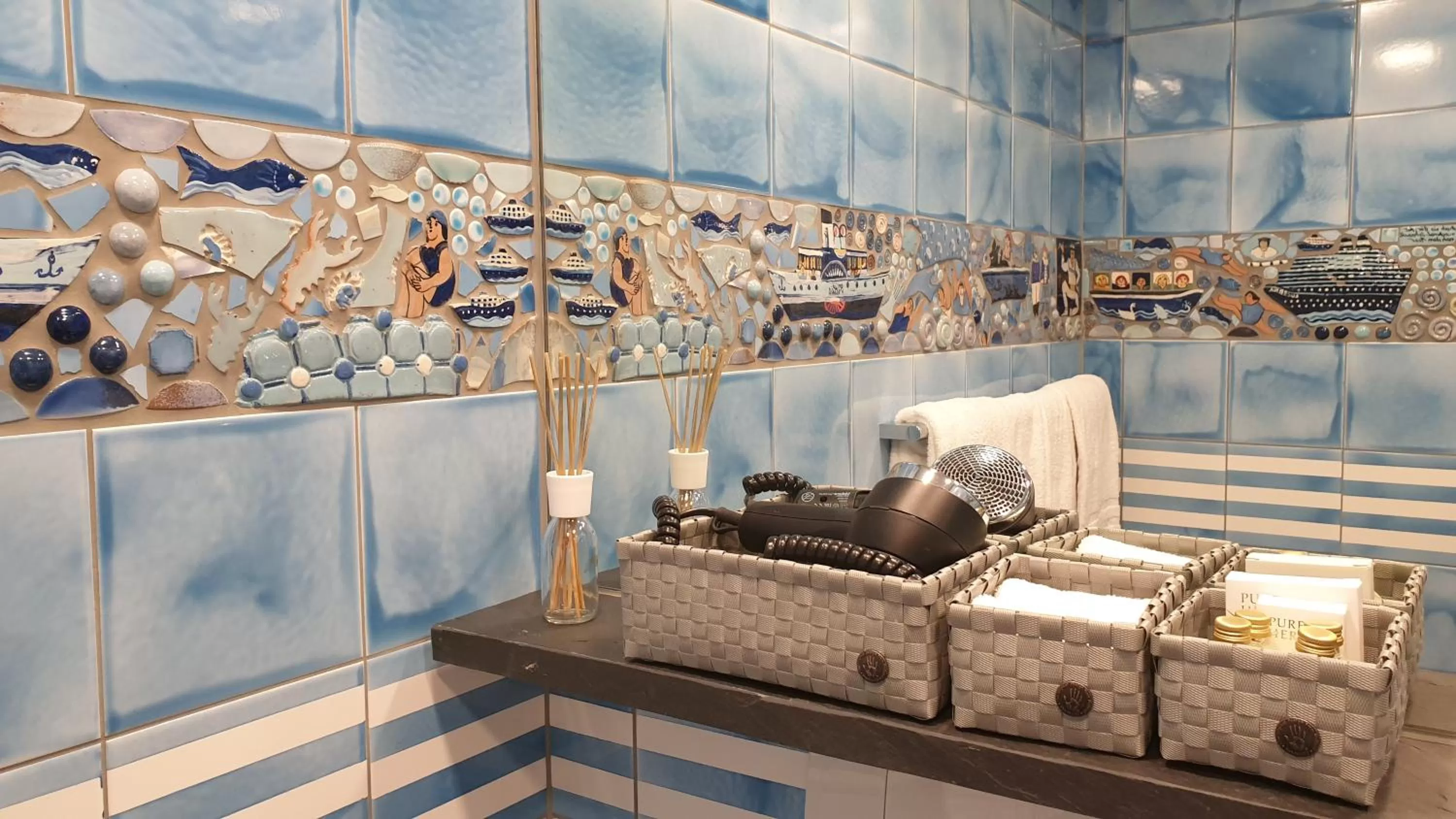 Bathroom in Hotel Rebstock