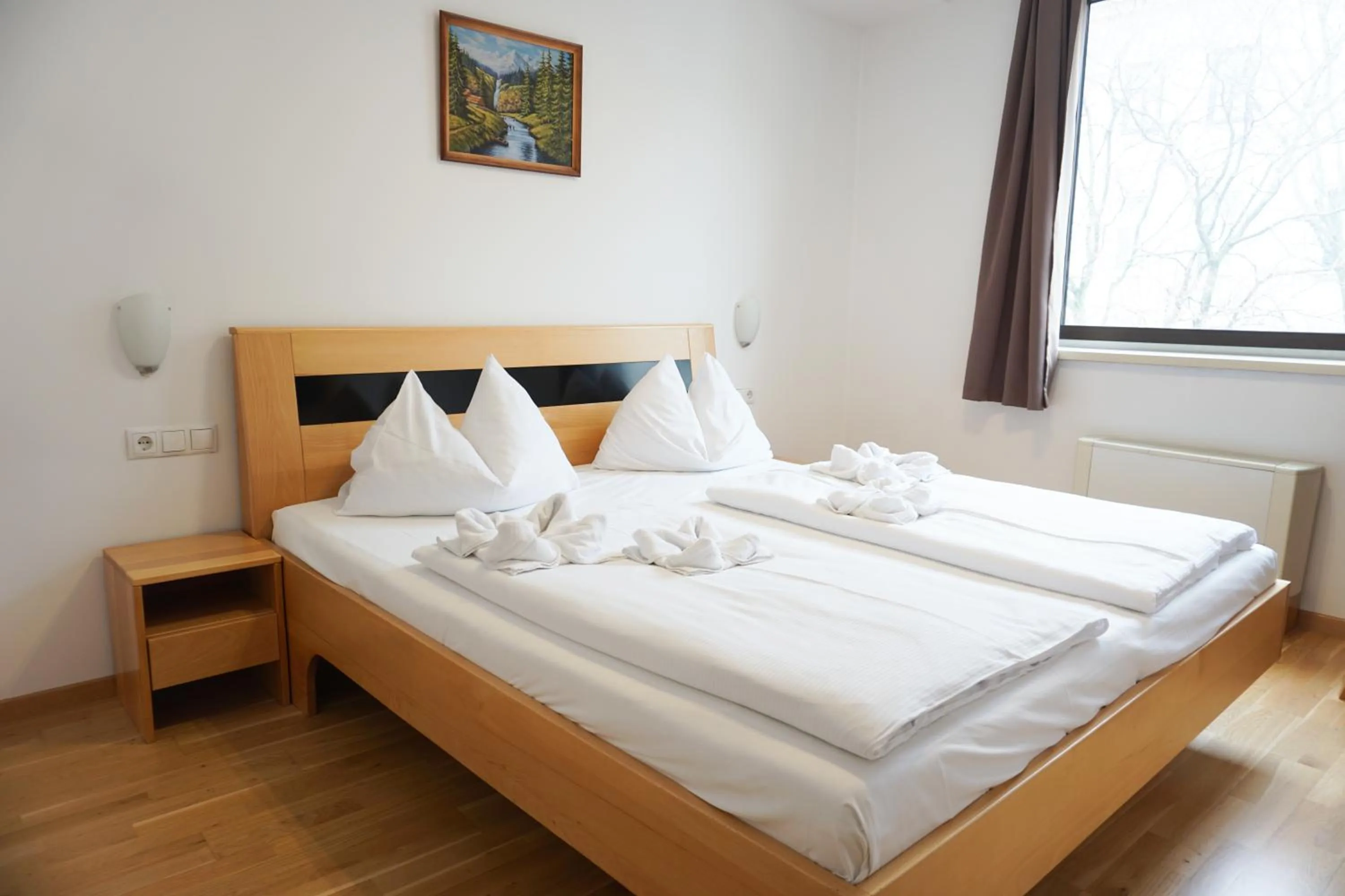 Bed in Hotel Kaffeemühle