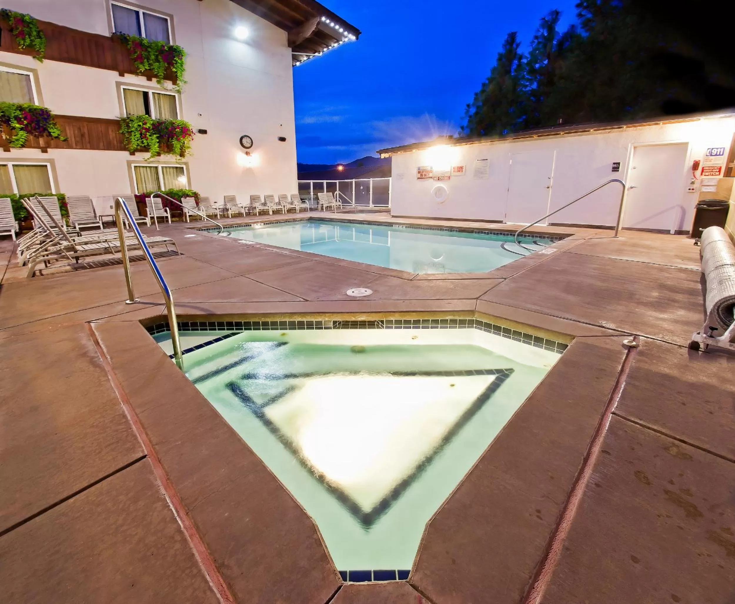 Swimming pool in Bavarian Lodge