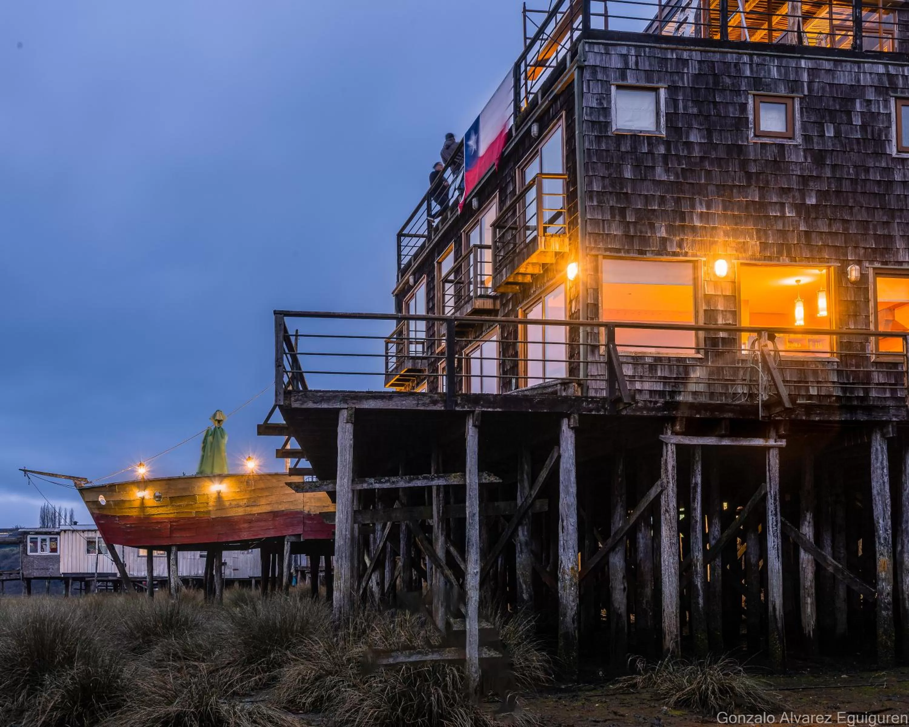 Property building in Palafito 1326 Hotel Boutique Chiloé