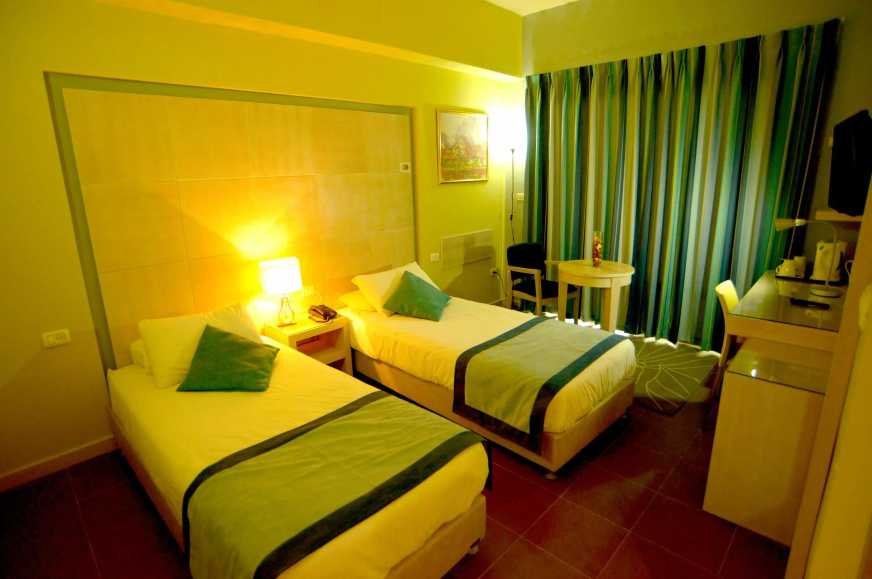 Photo of the whole room, Bed in Holy Land Hotel