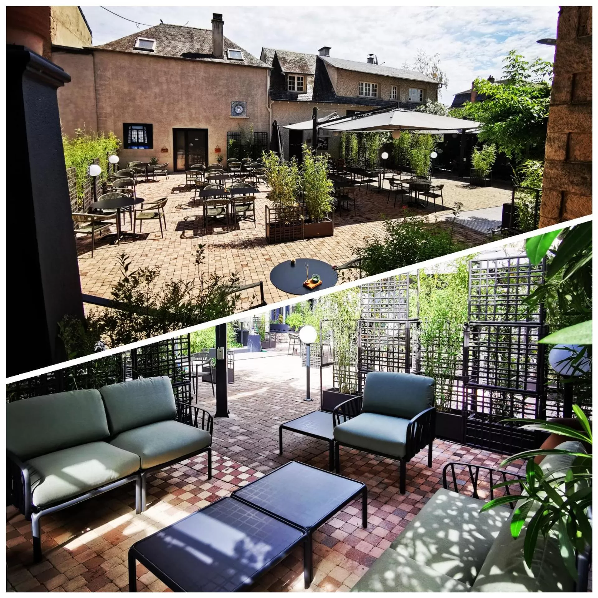 Patio in Grand Hôtel Brive