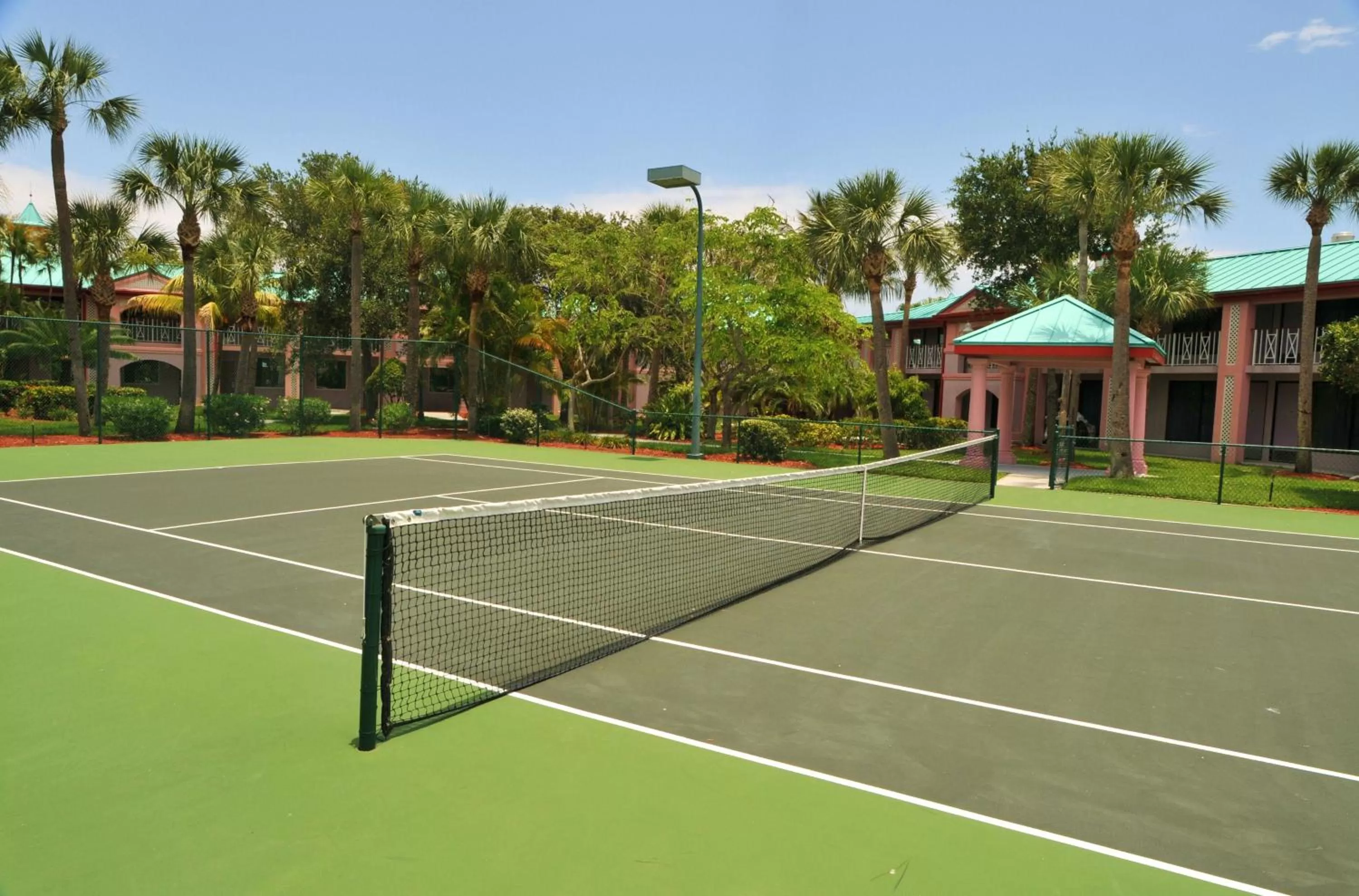 Tennis court in Radisson Resort at the Port