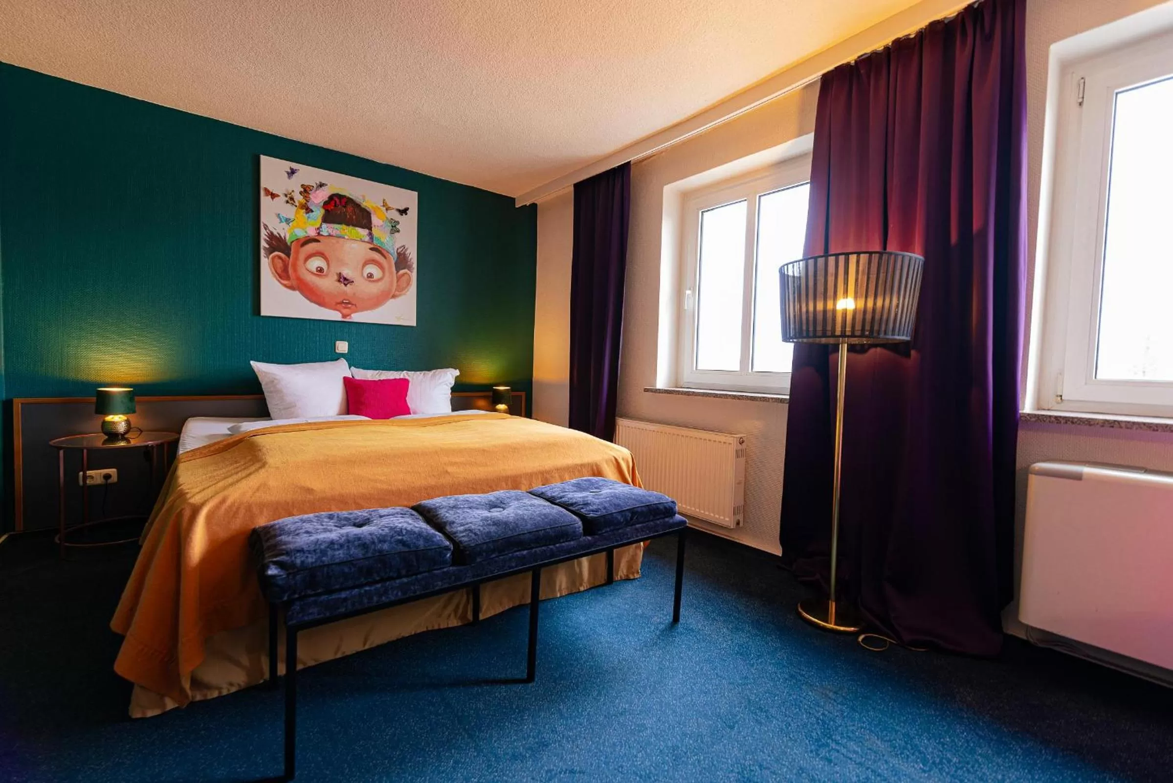 Bed in Boutique Hotel Rothenburger Hof