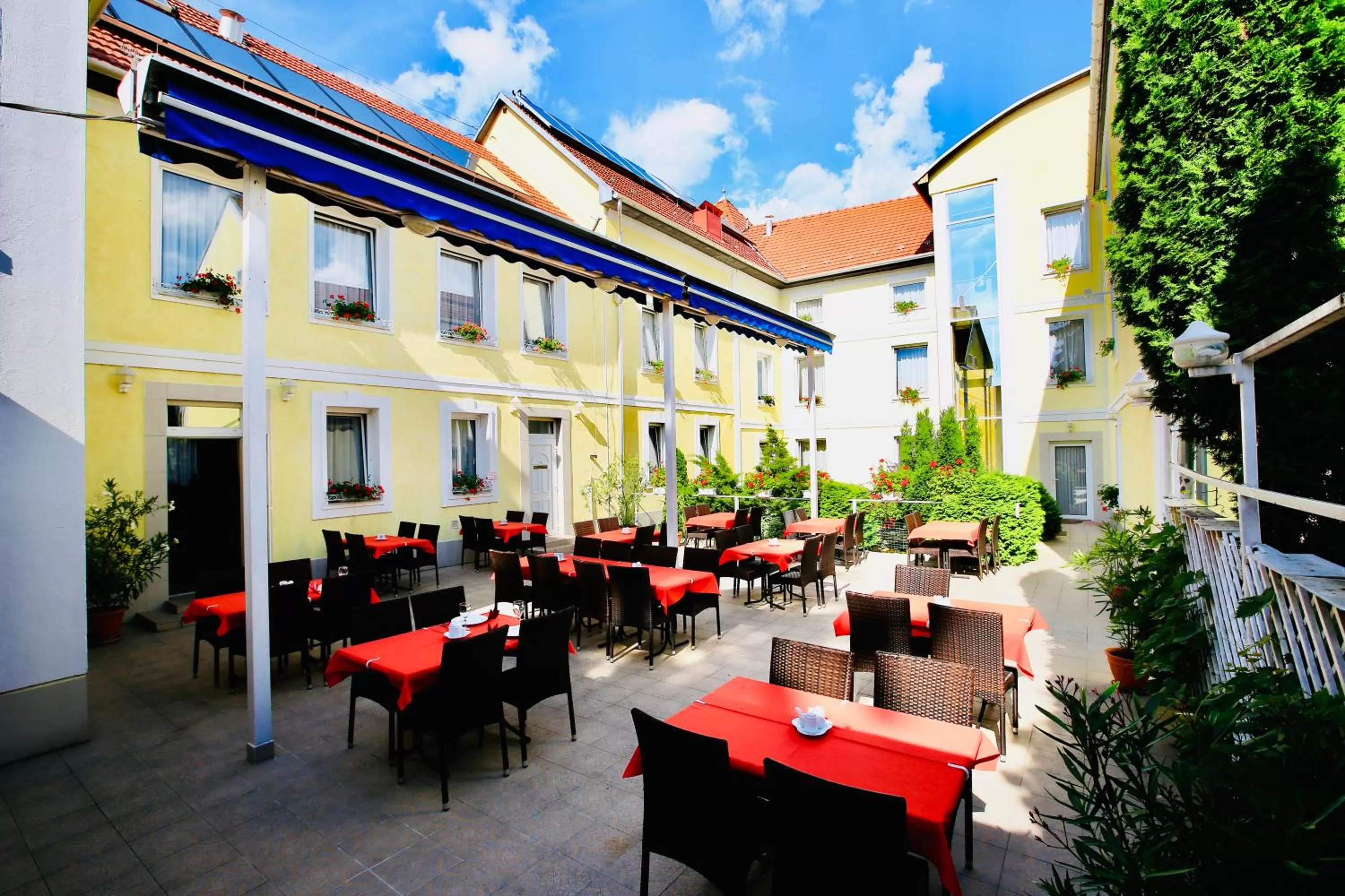 Patio in Hotel Korona Wellness, Rendezvény és Borszálloda