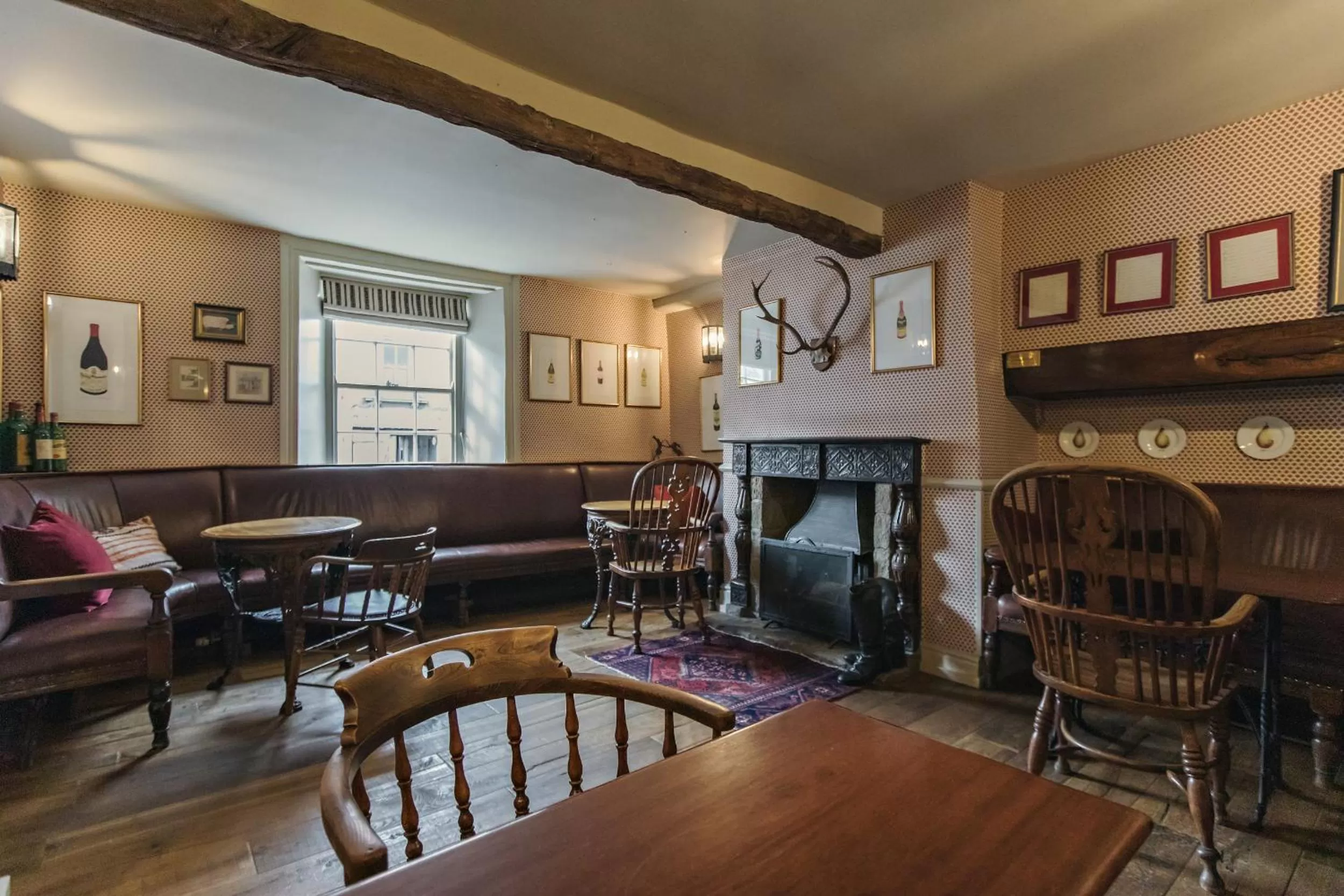 Seating area in The White Swan Inn