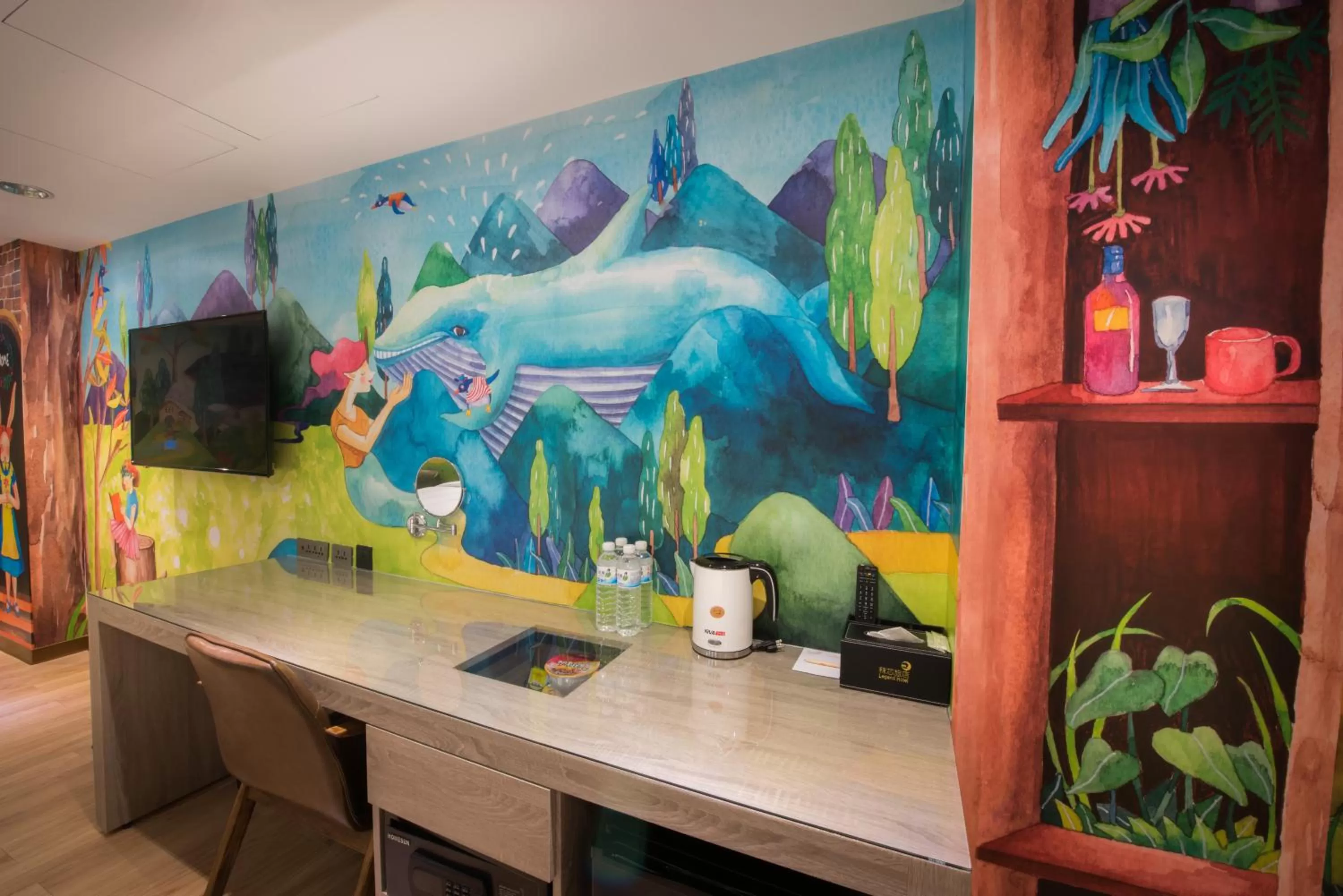 Decorative detail in Legend Hotel Kaohsiung Pier2