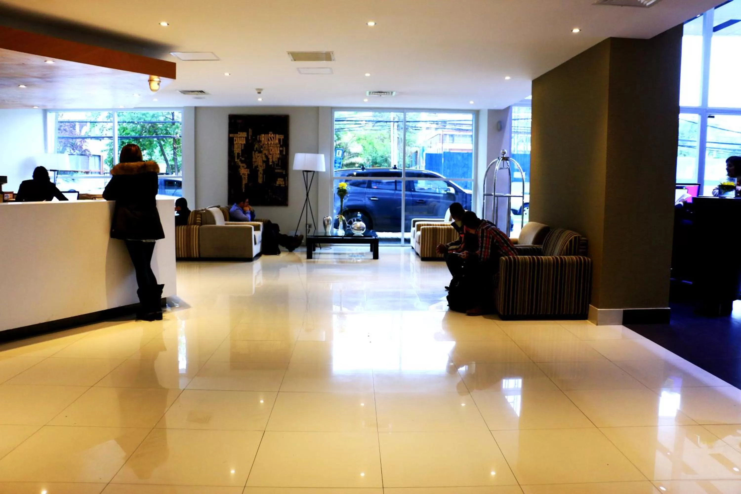 Lobby or reception in Hotel Diego de Almagro Providencia