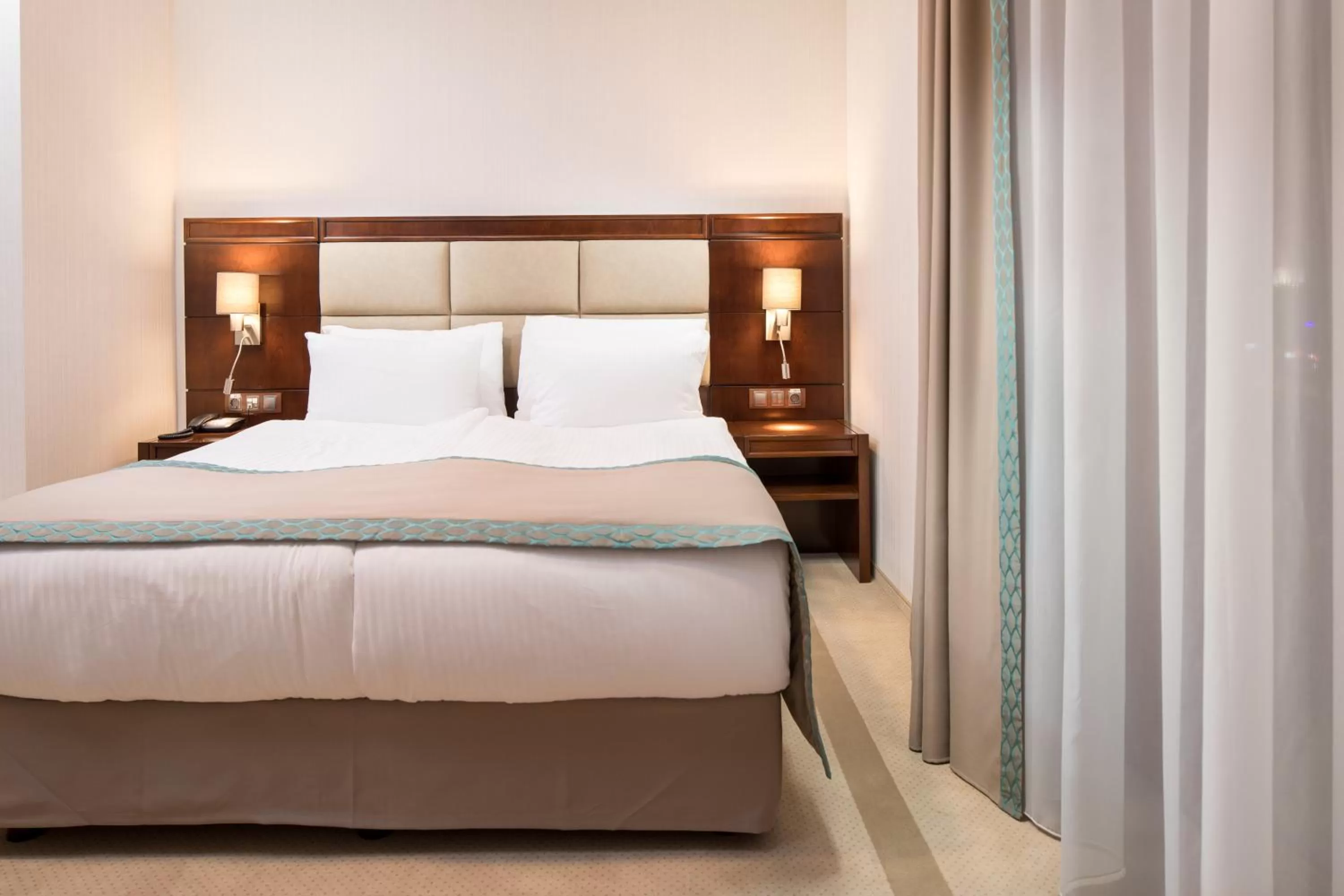 Decorative detail, Bed in Concorde Old Bucharest Hotel