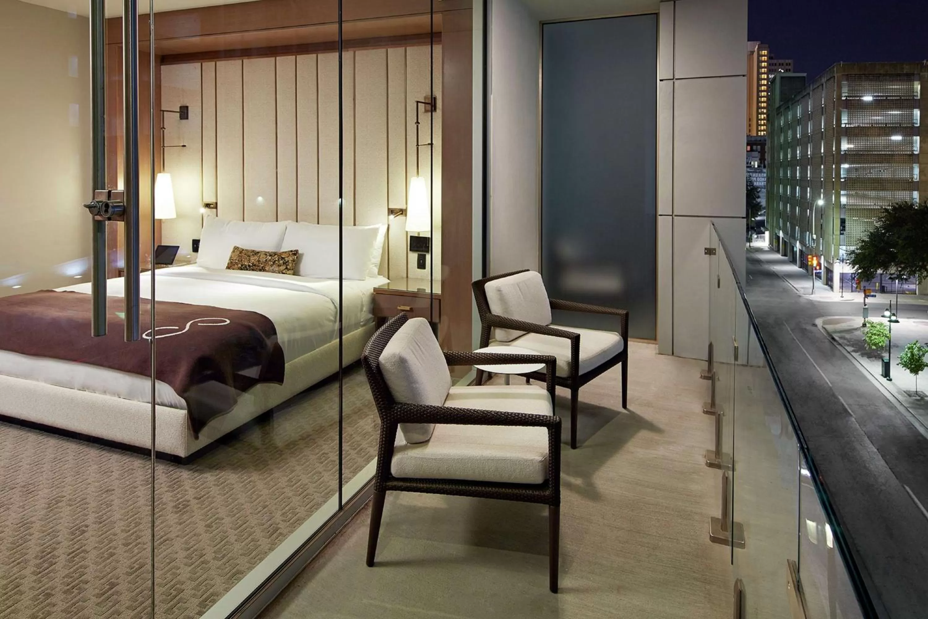 View (from property/room), Bed in The Statler Dallas, Curio Collection By Hilton