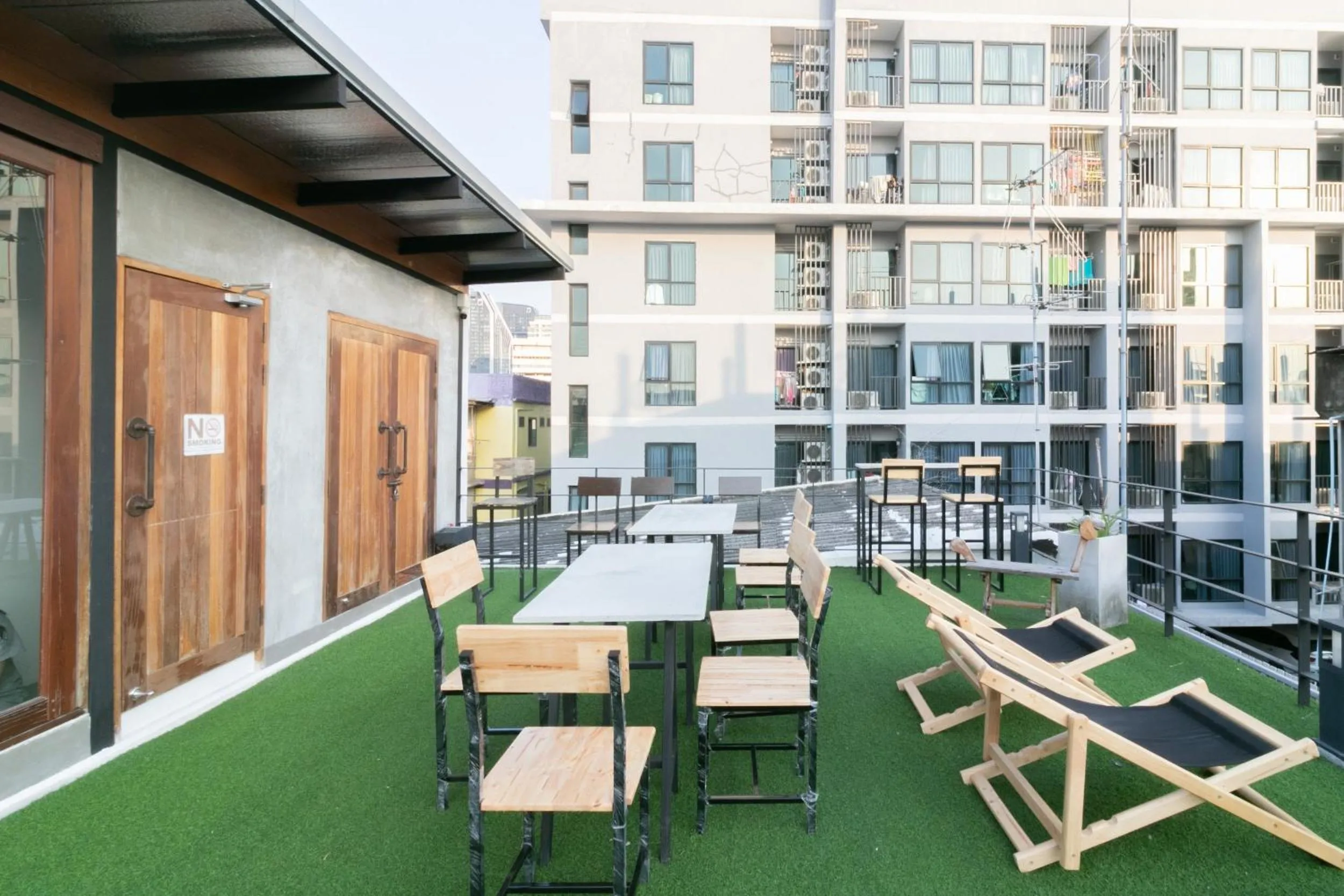 Patio in Timber Hostel