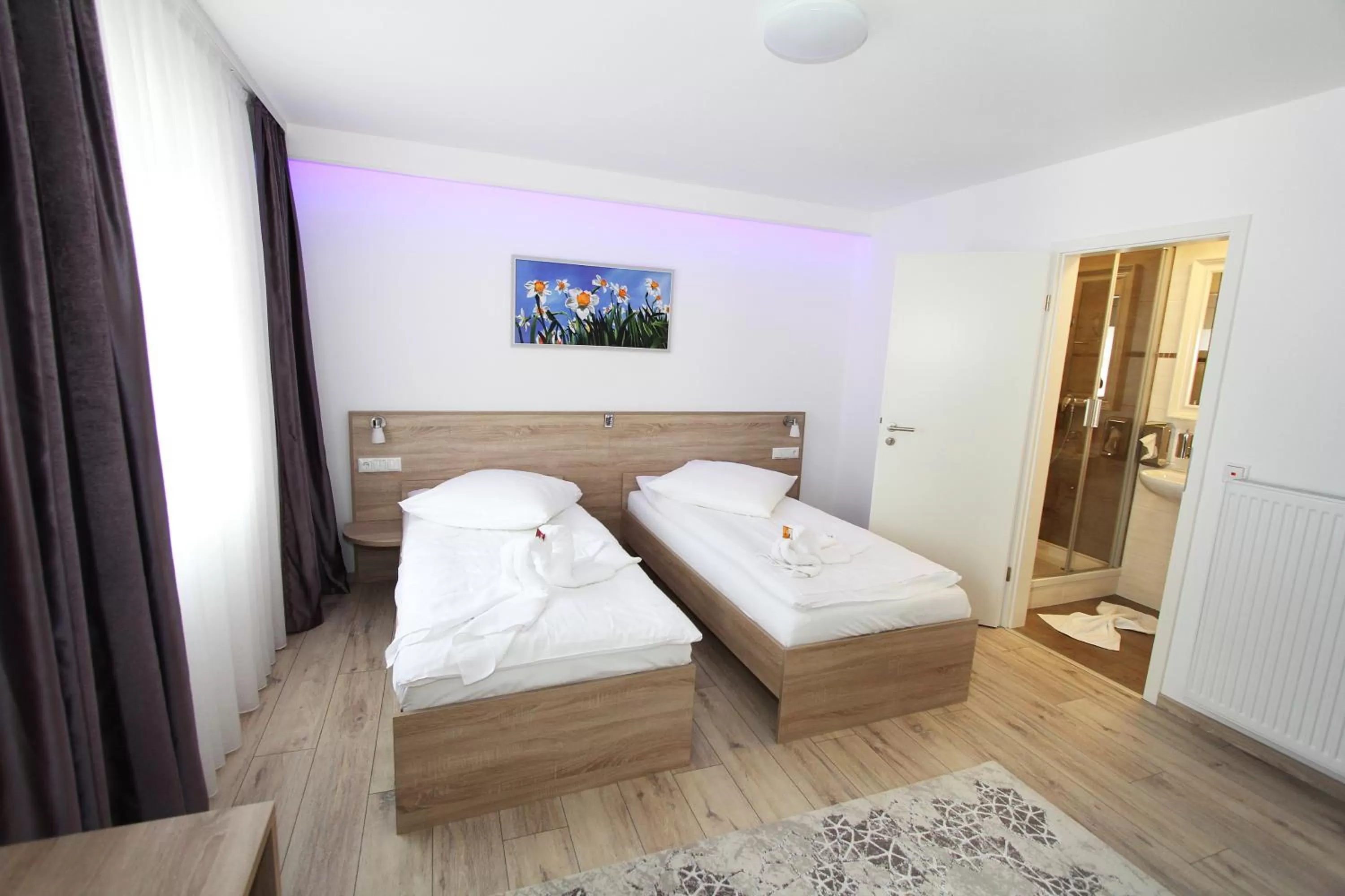 City view, Bed in Pension Villa Colosseo im Herzen von Meiningen