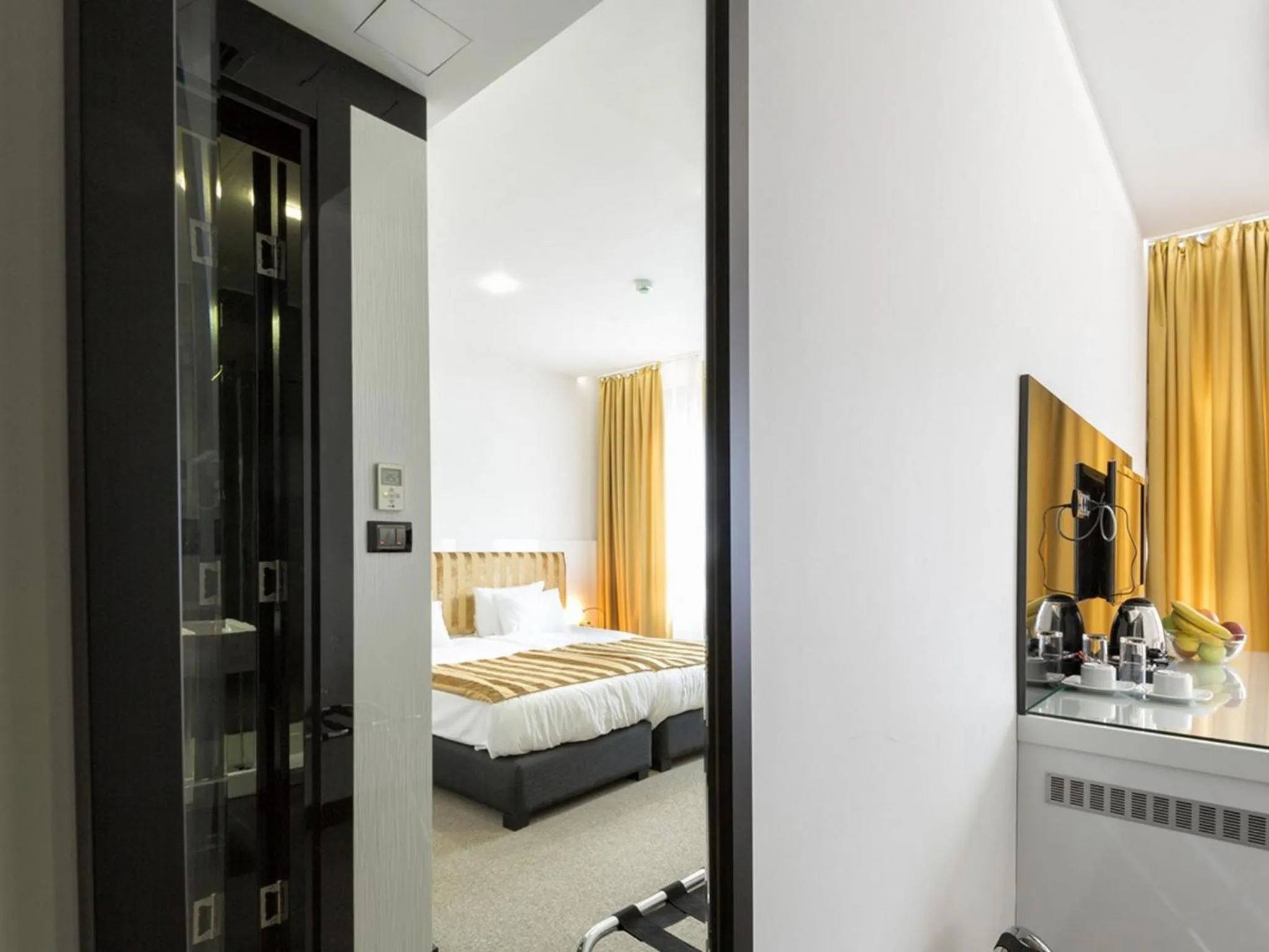 Bathroom, Bed in Nova City Garni Hotel Signature Collection