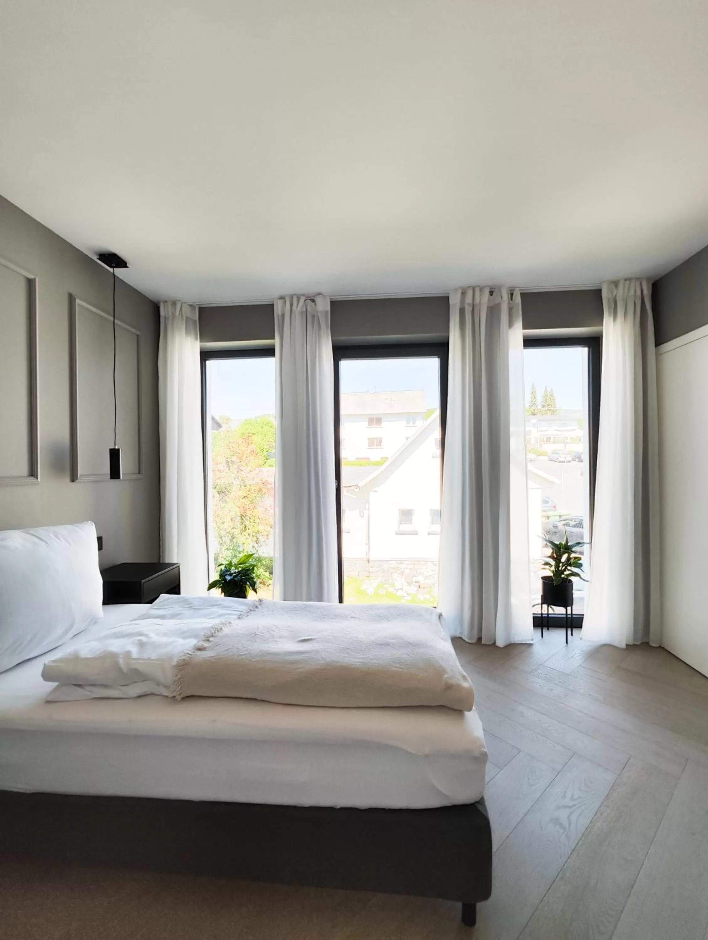 Bedroom, Bed in Ferienhaus Stadtblick