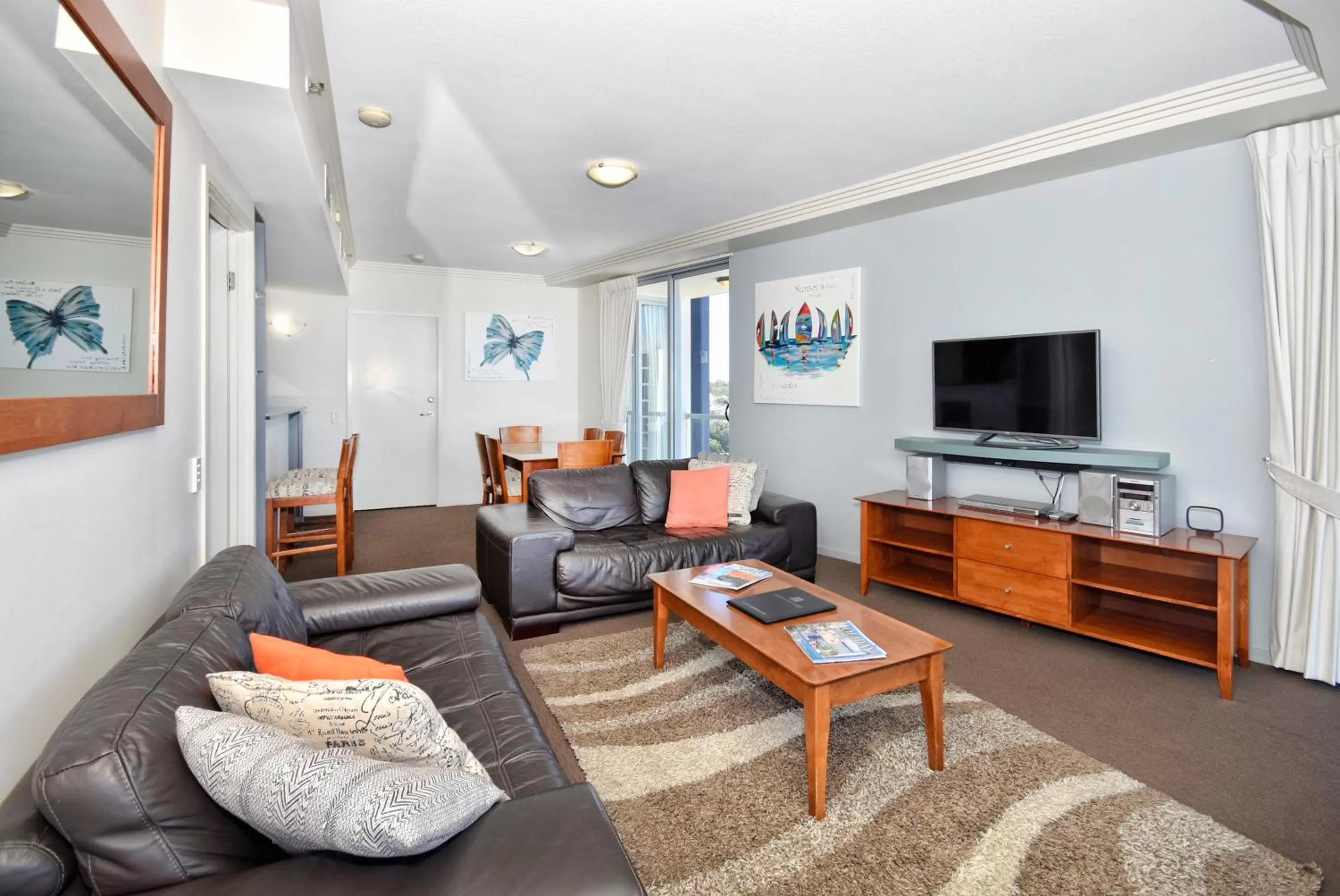 Living room in Pumicestone Blue