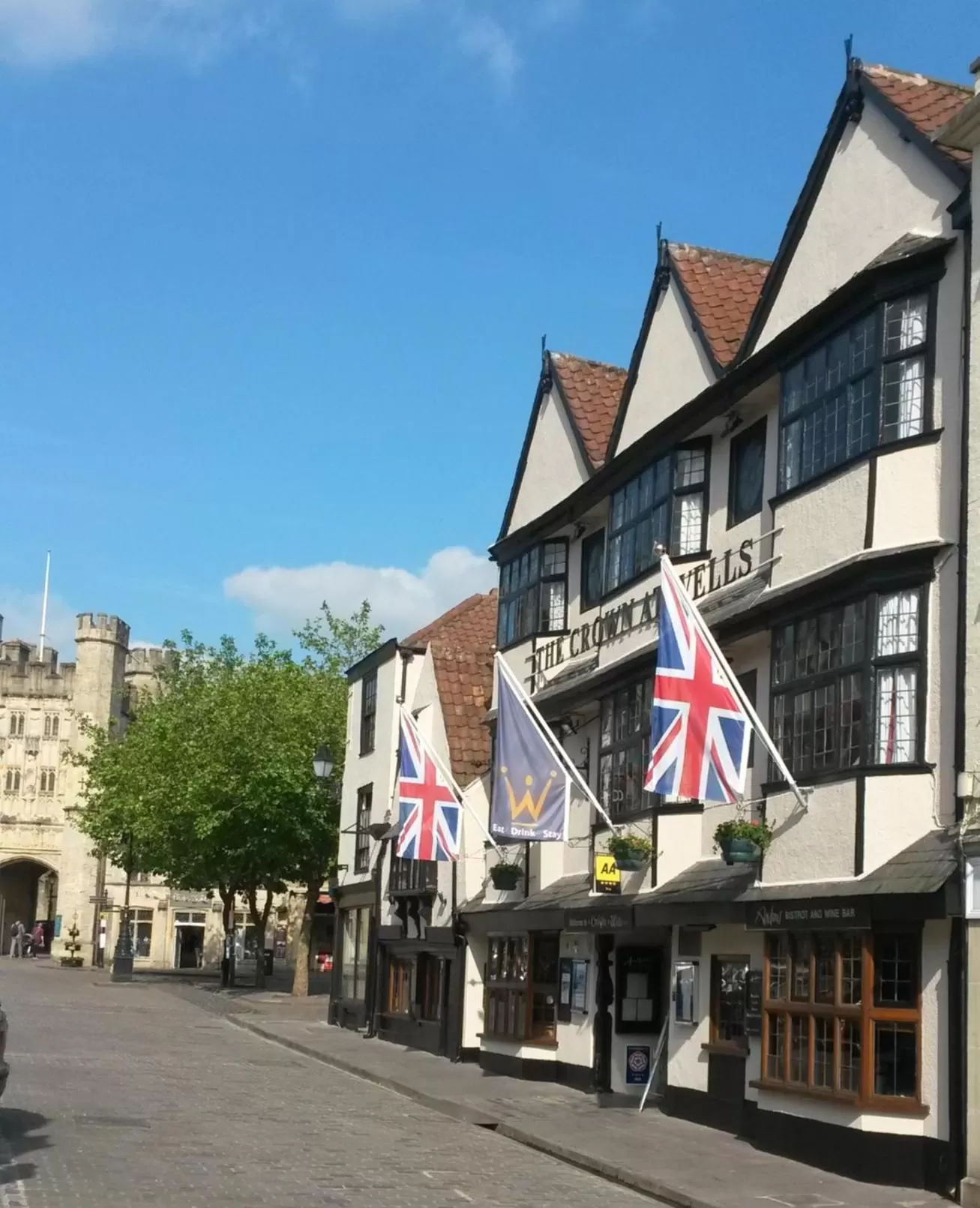 Nearby landmark in The Crown at Wells, Somerset