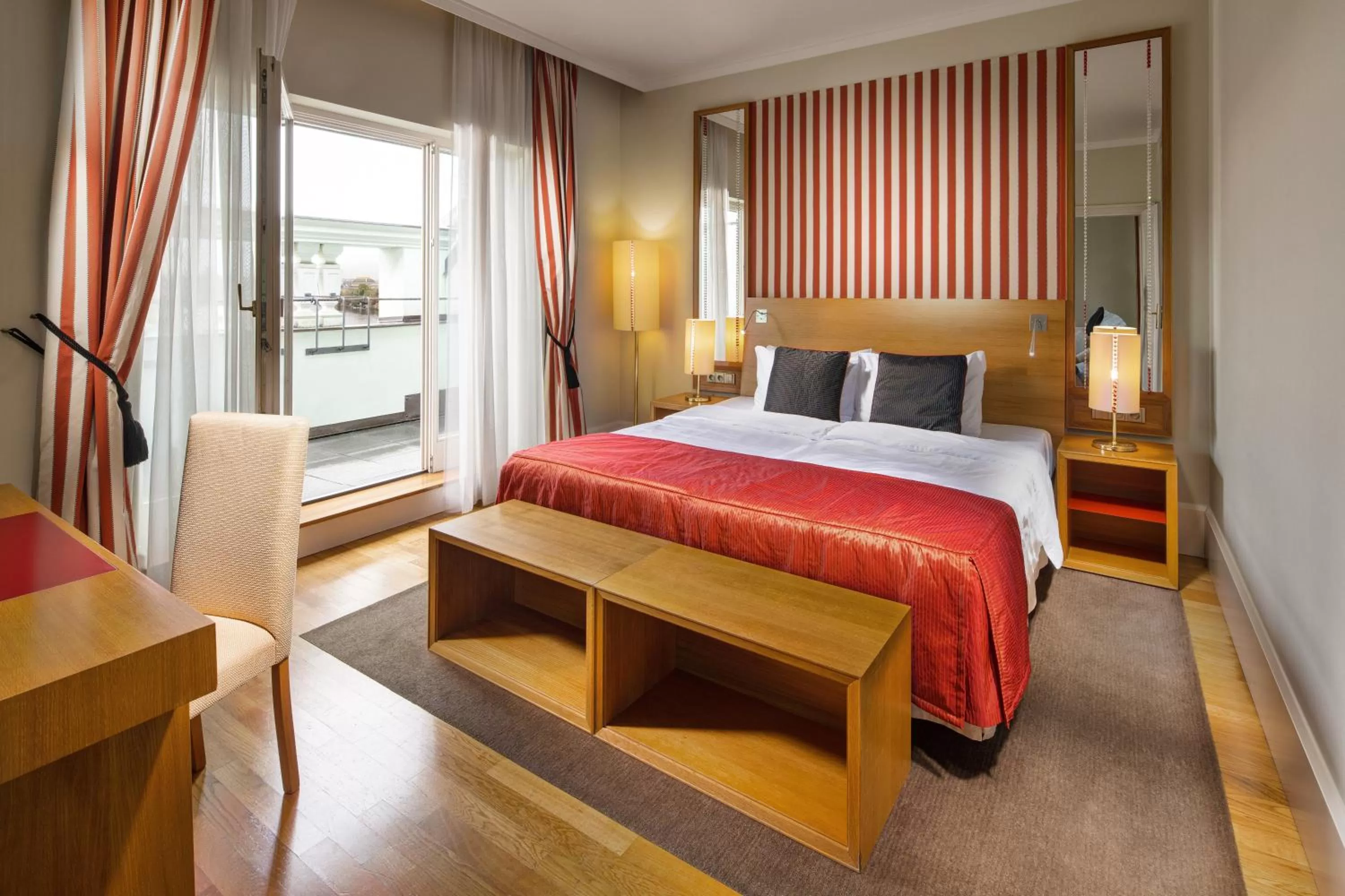 Bed in Mamaison Hotel Riverside Prague