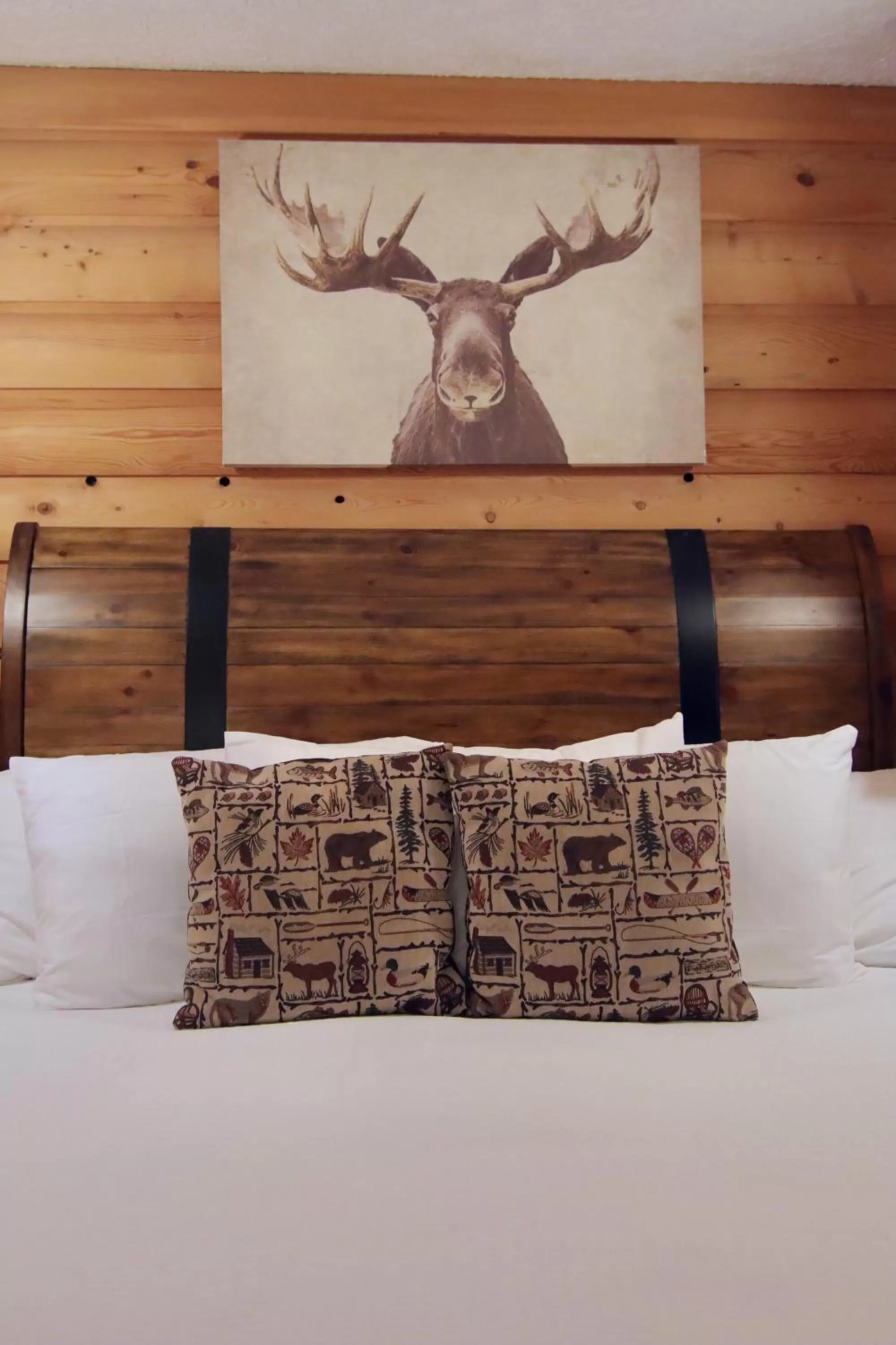 Bed in Hotel Frankfort & Restaurant