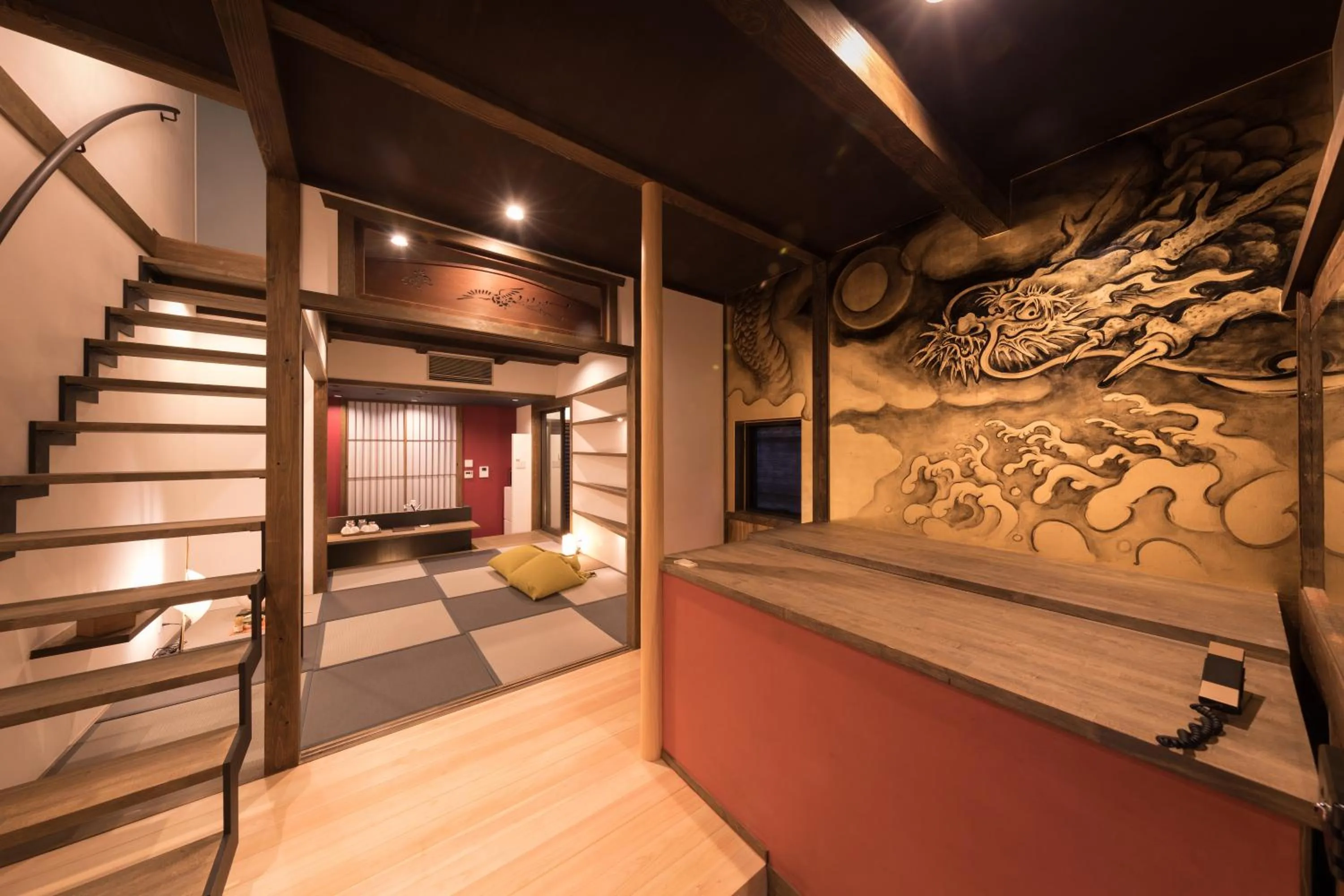 Photo of the whole room in Kiraku Kyoto Gion