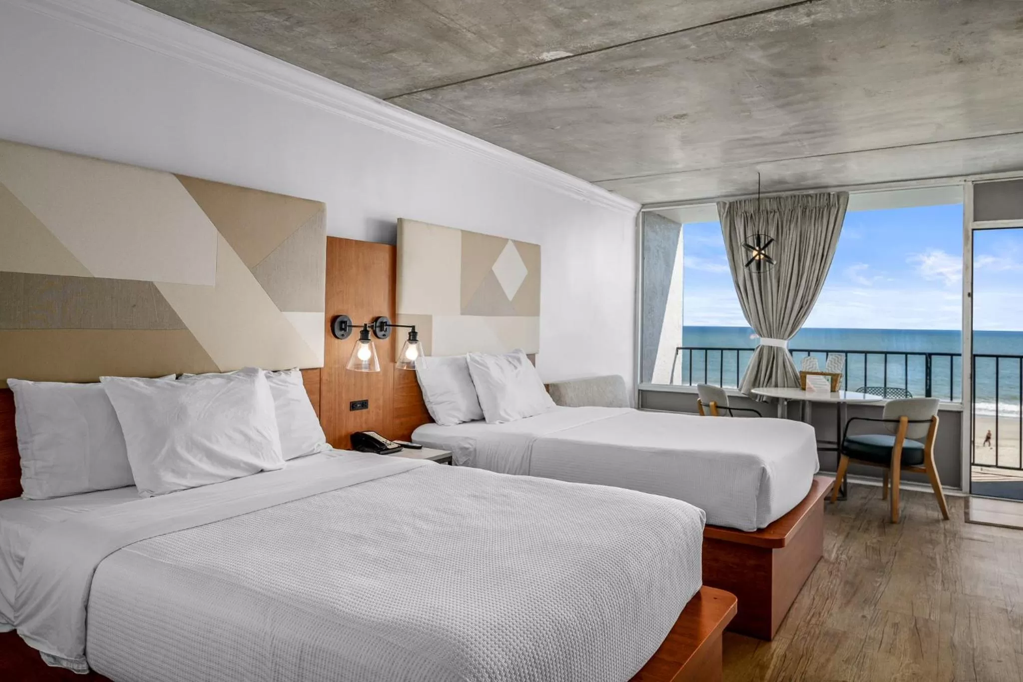 Bed in The Beverley Beach House