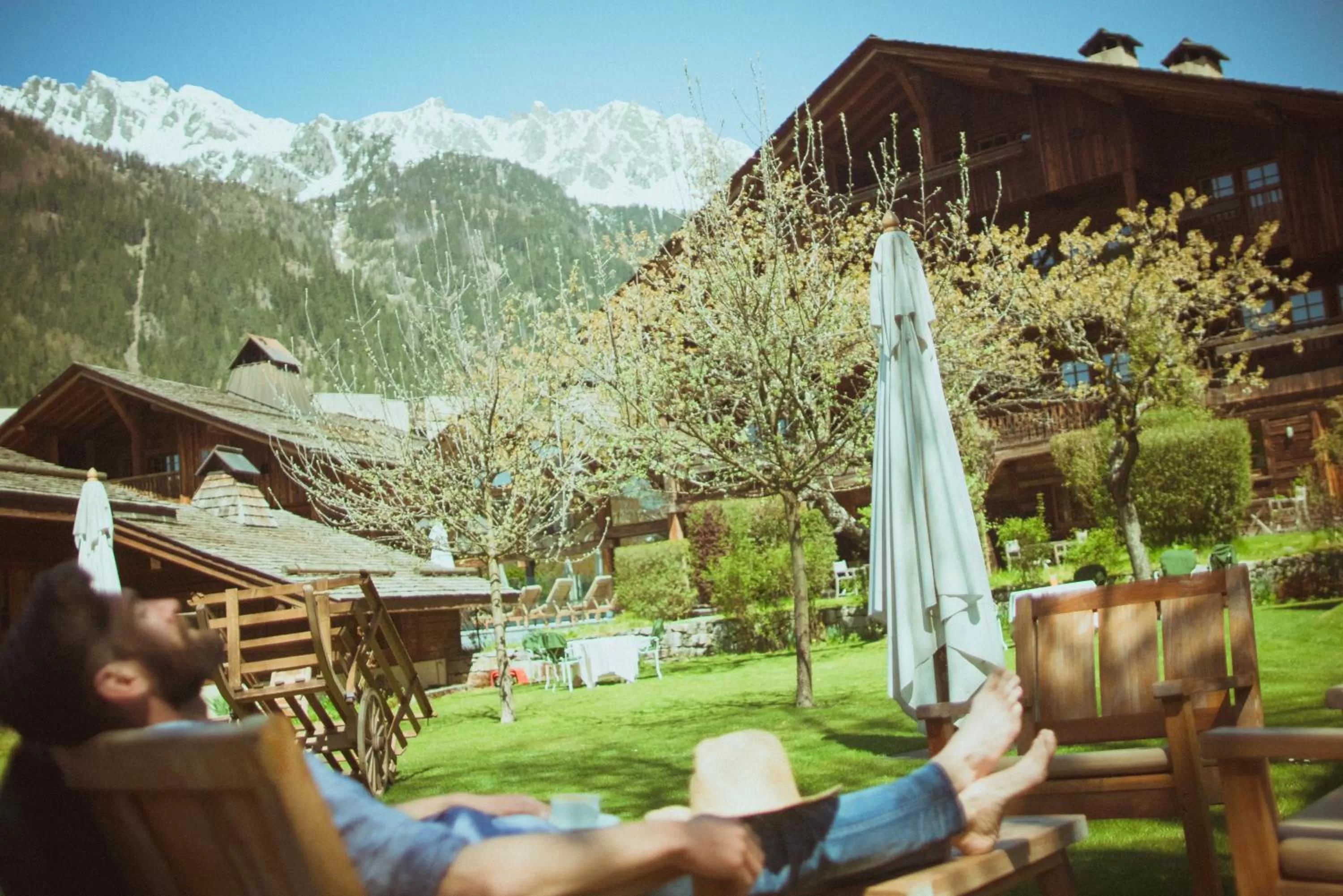 Garden in Le Hameau Albert 1er - Relais & Châteaux