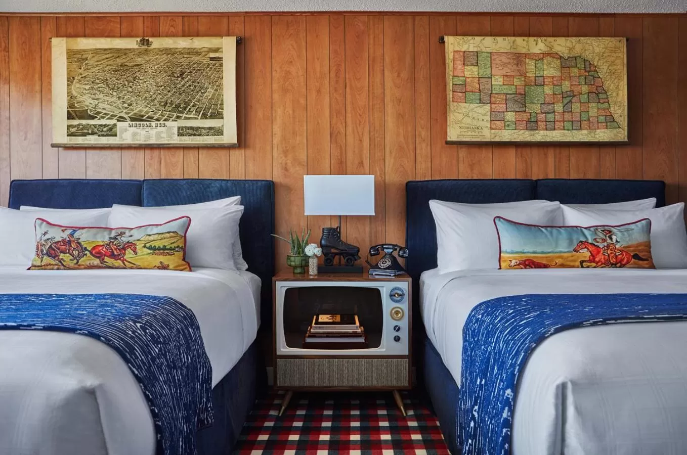 Decorative detail, Bed in Graduate by Hilton Lincoln