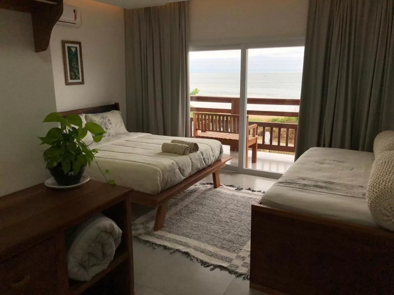 Bed in Pousada Casa Albatross