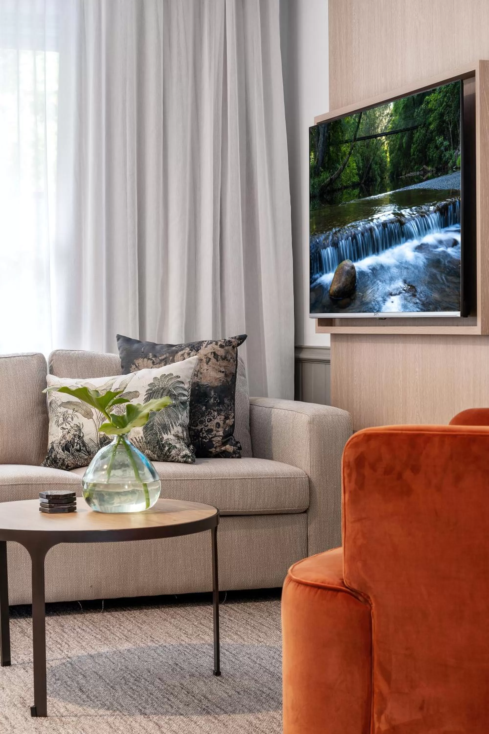 Seating area in Wildes Hotel Kangaroo Valley