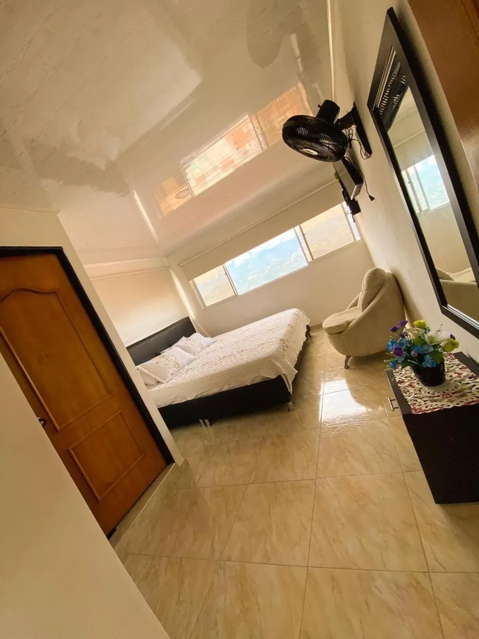 Bed in Hotel Mirador de Santa Bárbara