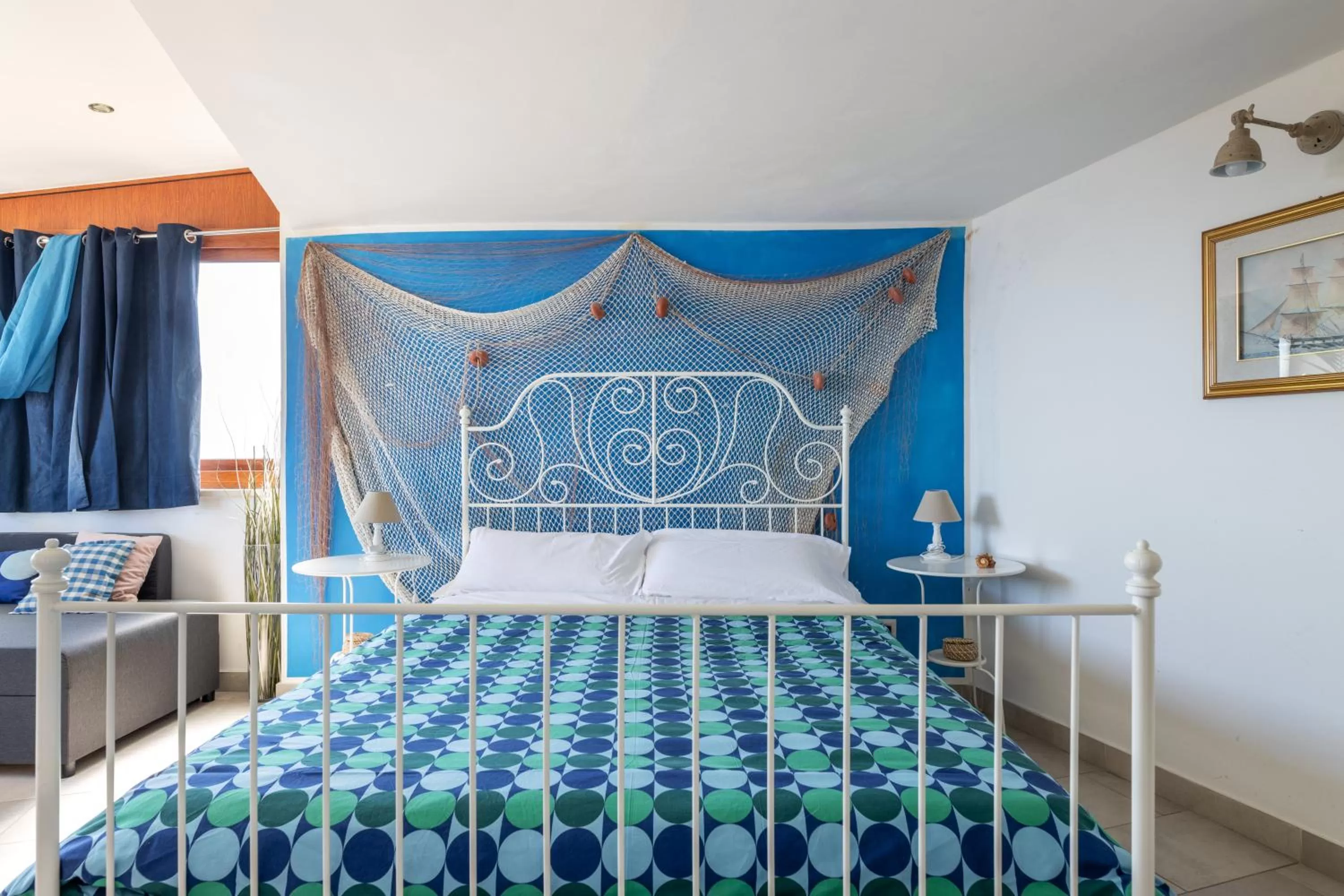 Bed in Tauromenion Guest House