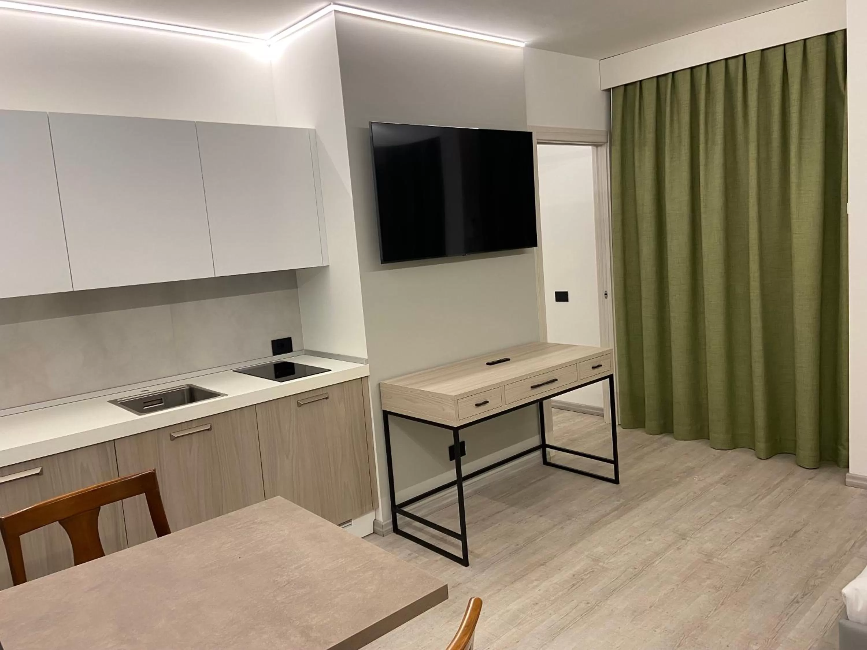 Kitchen or kitchenette in Corte Ongaro Hotel