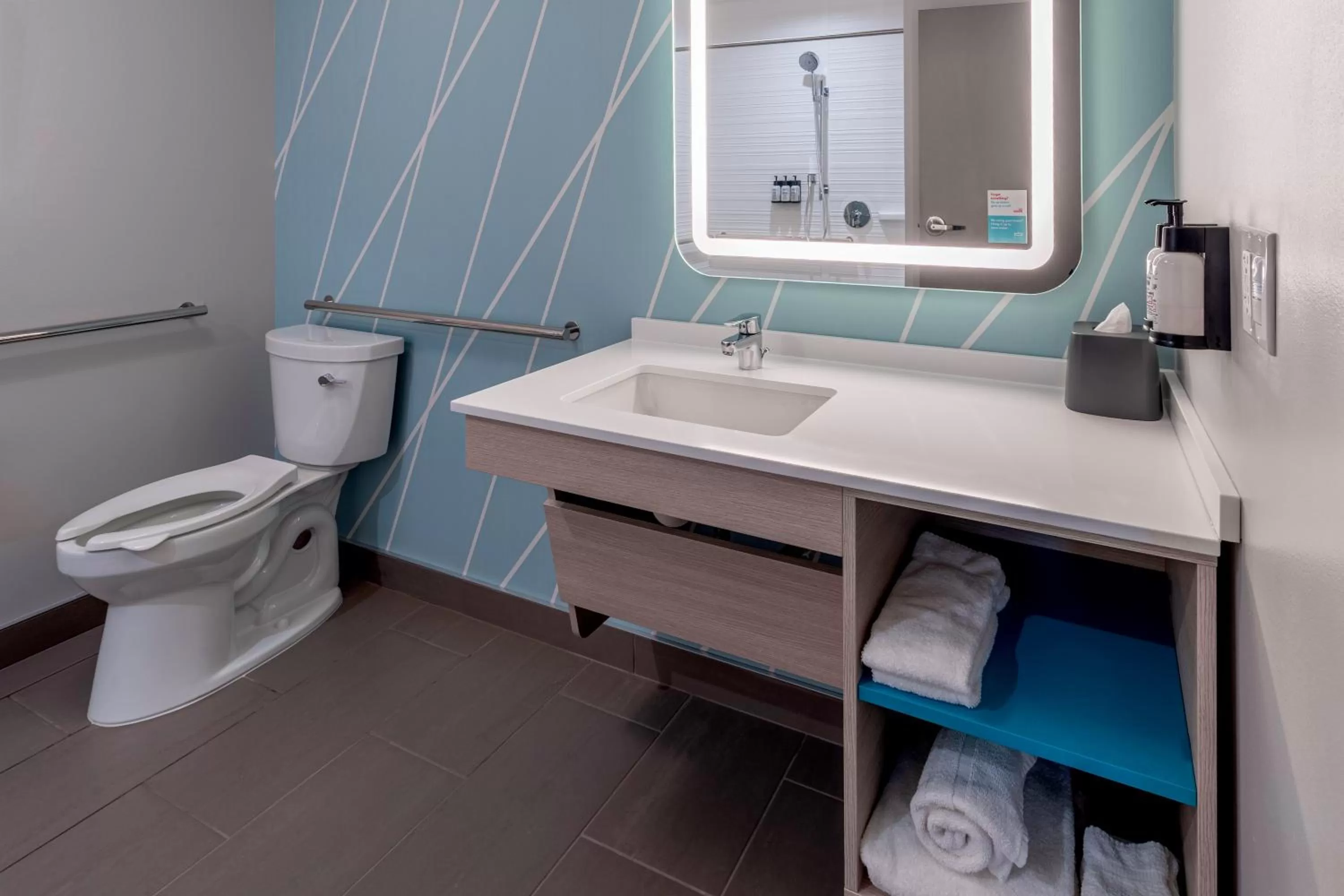 Bathroom in avid hotels Milwaukee West - Waukesha by IHG