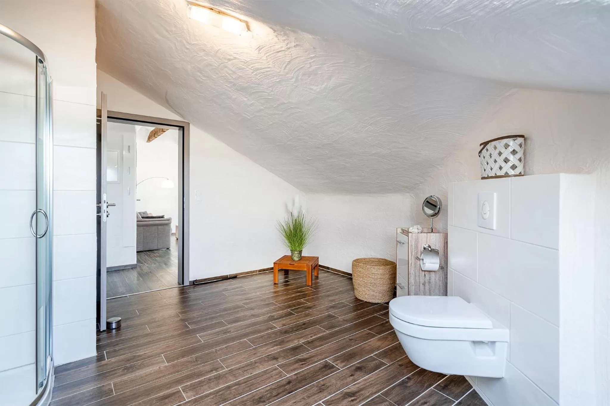 Toilet in Villa Moorstern am Badesee Tannenhausen