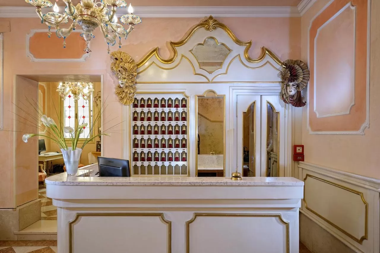 Lobby or reception in Hotel Canaletto
