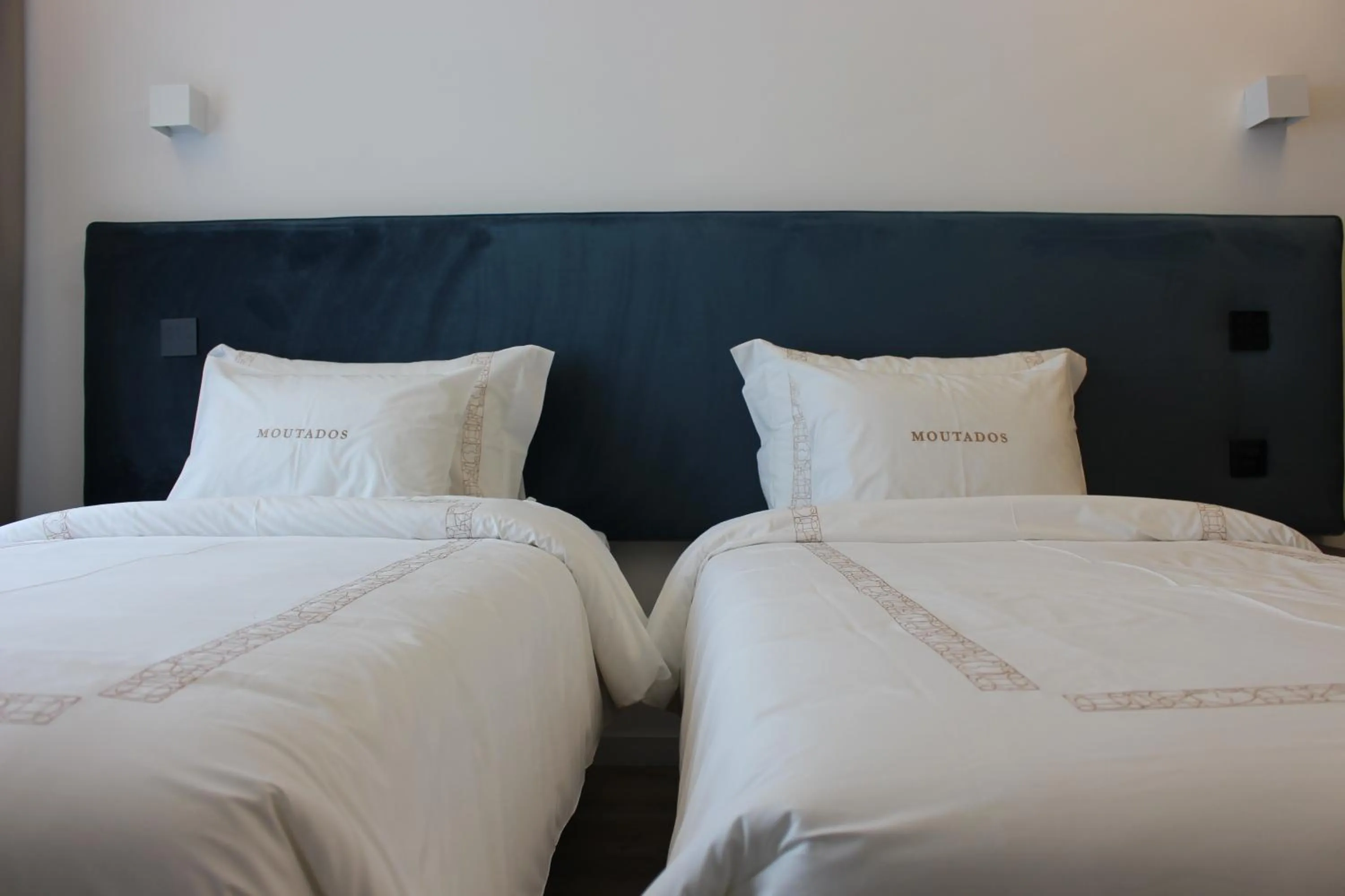 Bed in Hotel Moutados