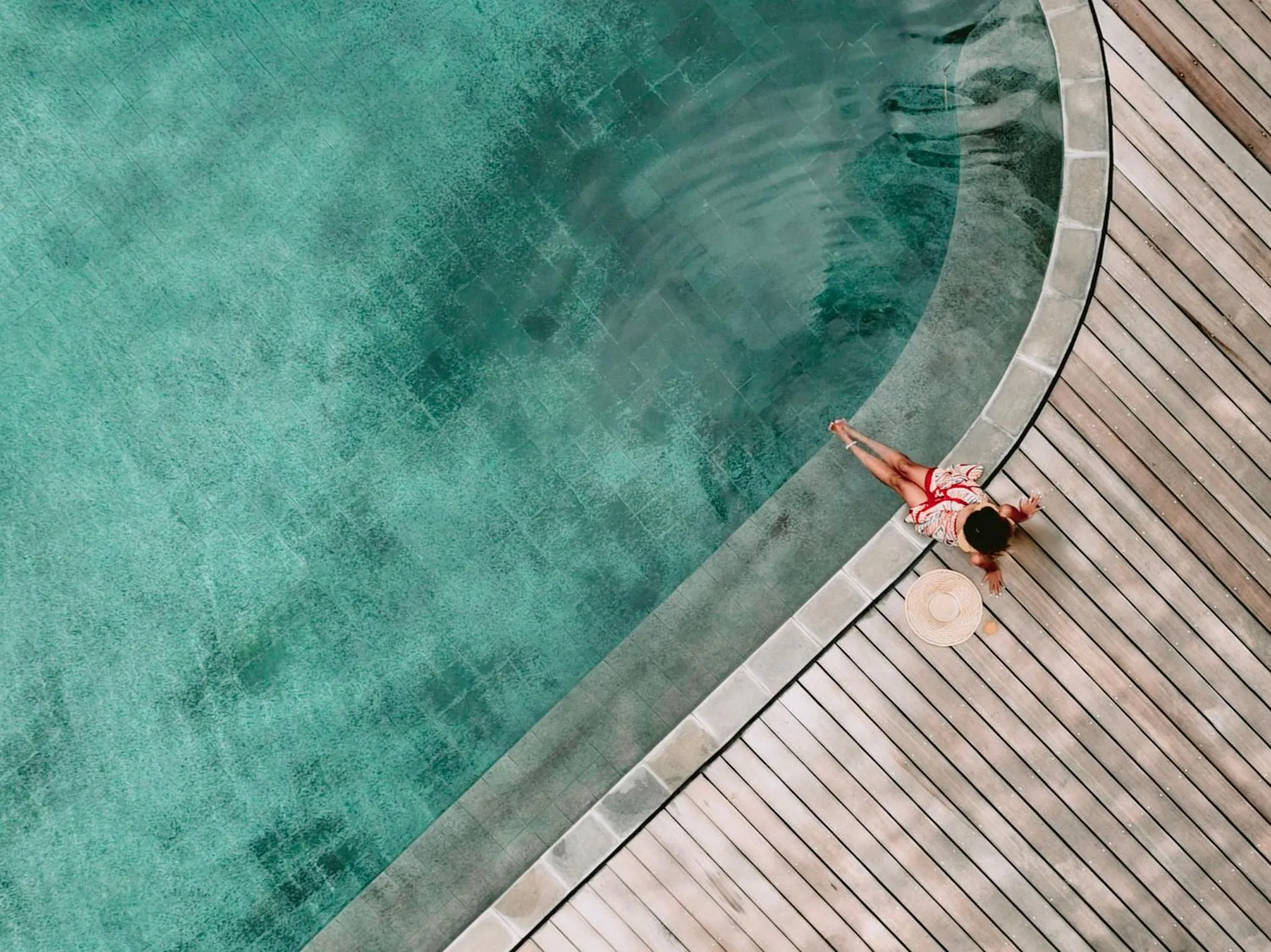 People in Menjaga Bay