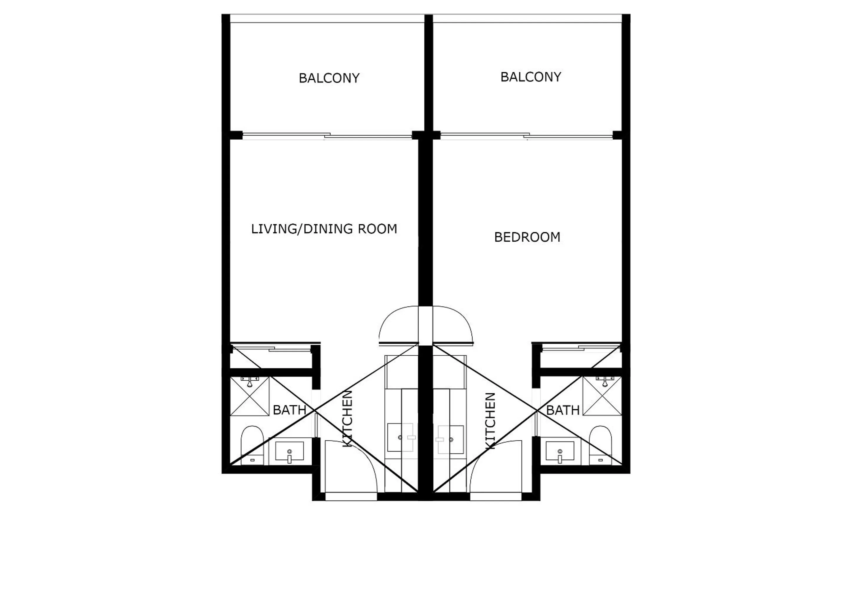 Floor plan in Living Suites