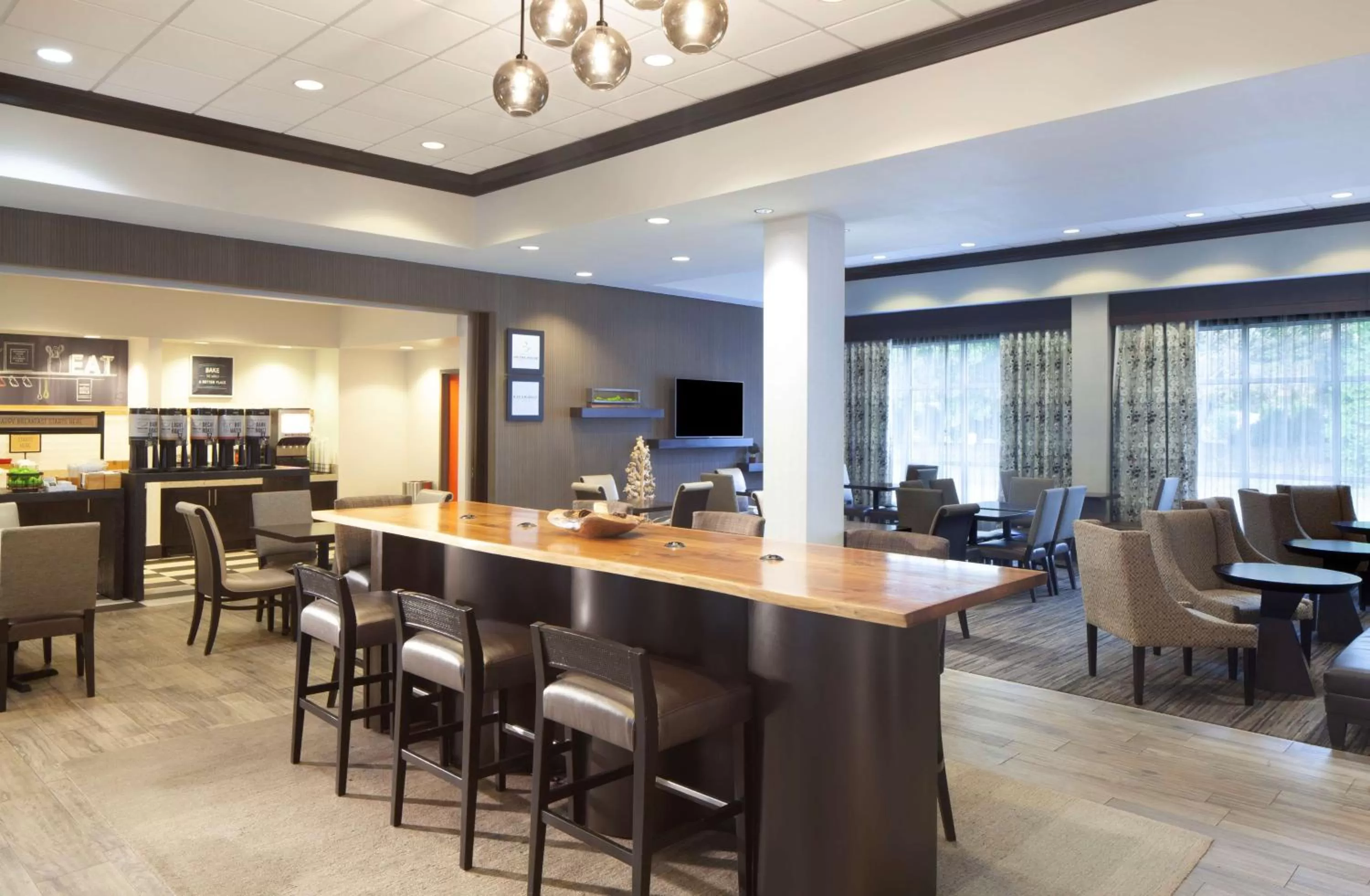 Lobby or reception in Hampton Inn Parsippany