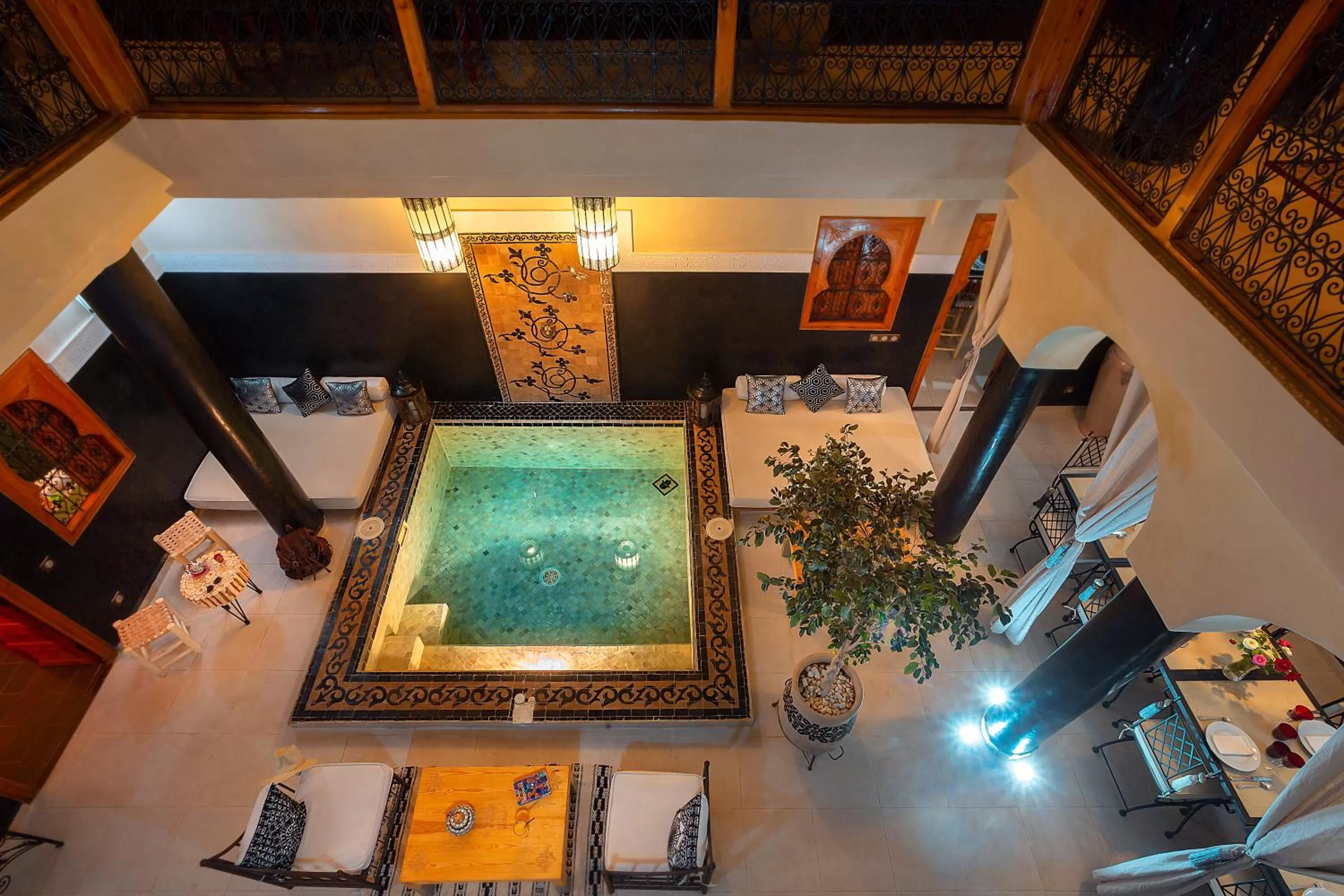 Patio in Riad Rodaina & SPA