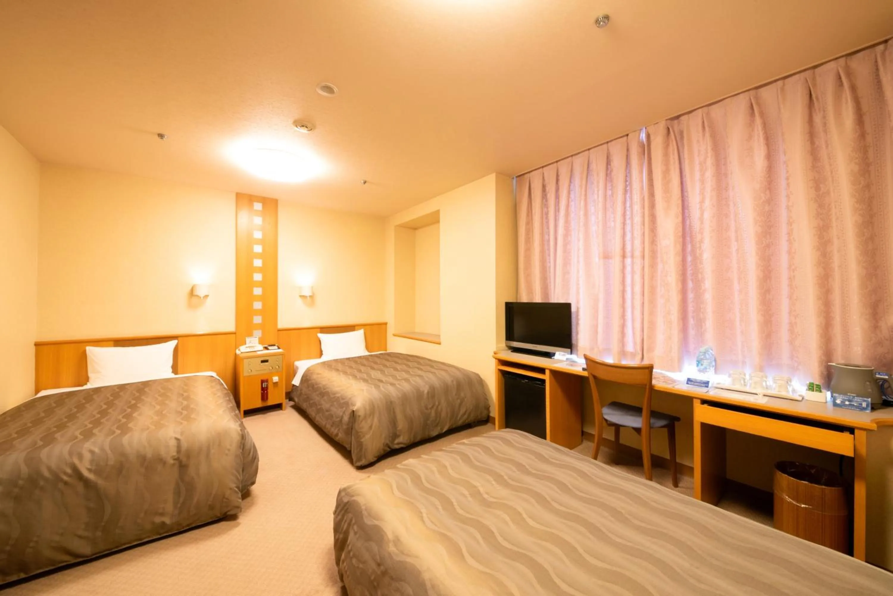 Bed in Hiroshima City Bunka Koryu Kaikan