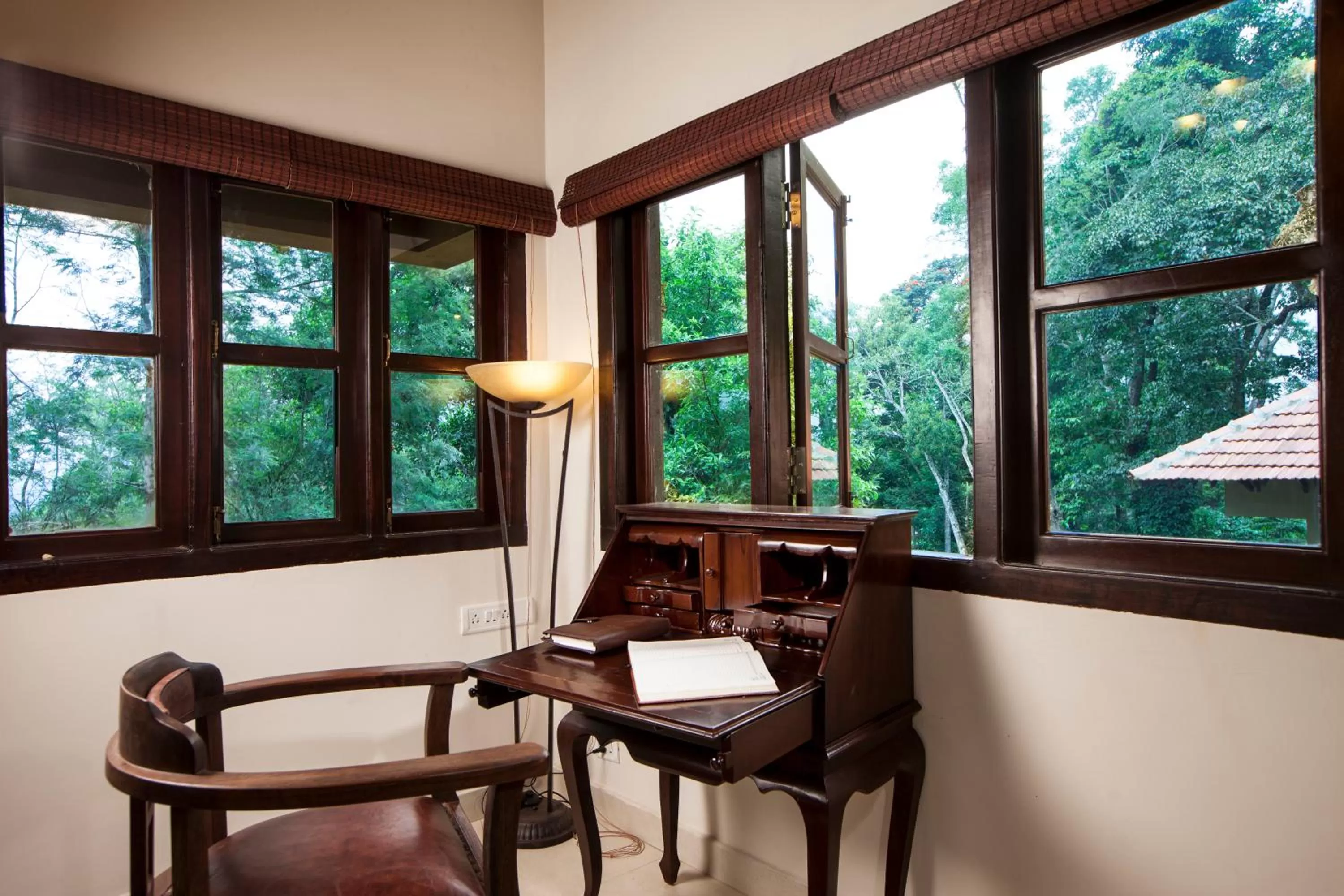 Quiet street view in Old Kent Estates & Spa, Coorg