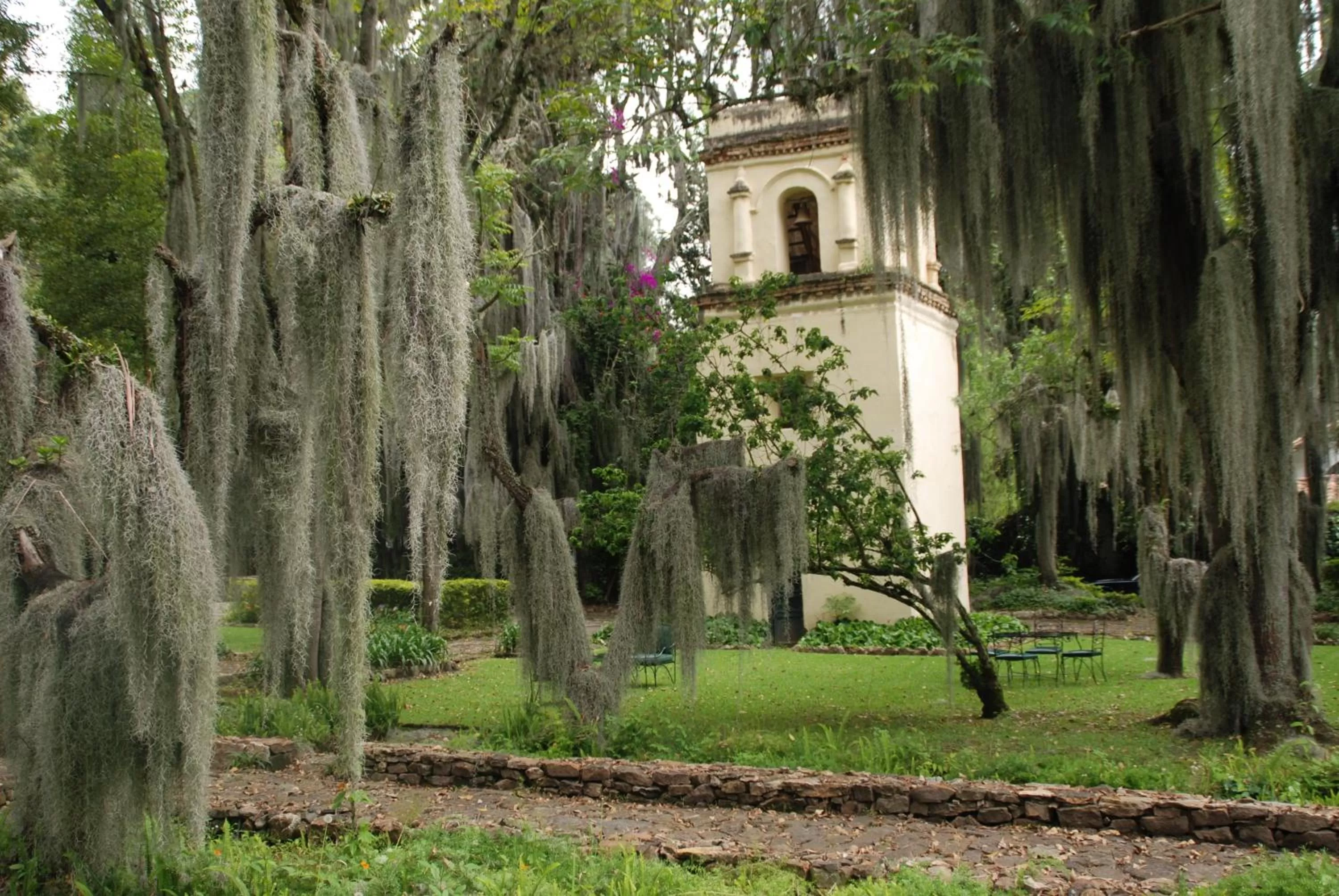 Garden view in Hacienda Suescún - 300 Años de Historia