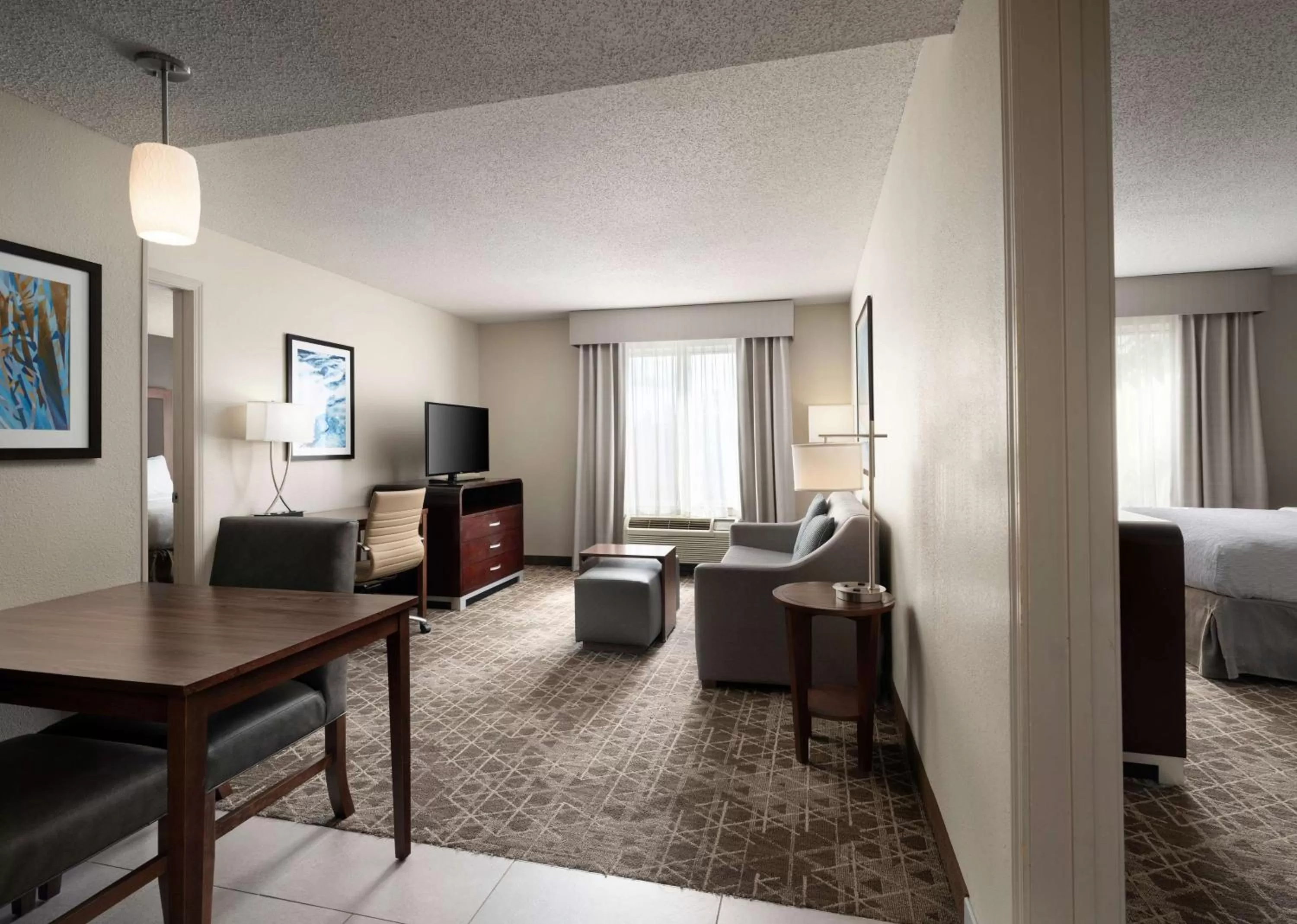 Living room, Bed in Homewood Suites by Hilton Somerset